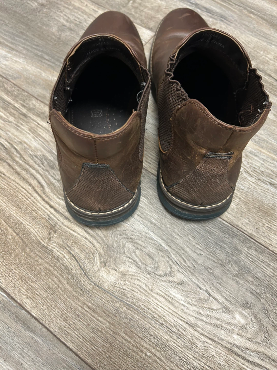 Brown Leather Chelsea Boots