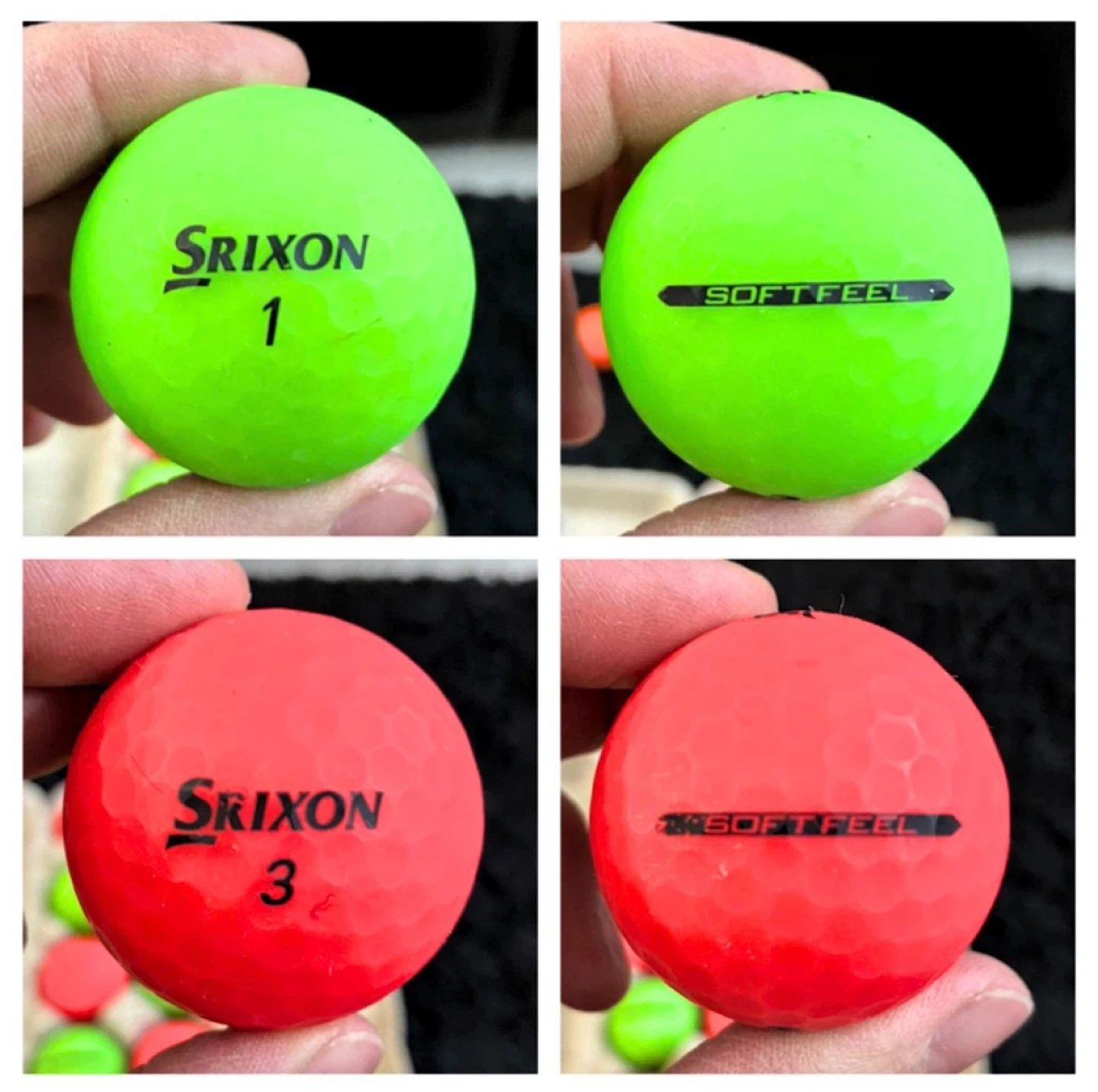 18 Srixon Soft Feel Coloured Golf Balls - photo 3