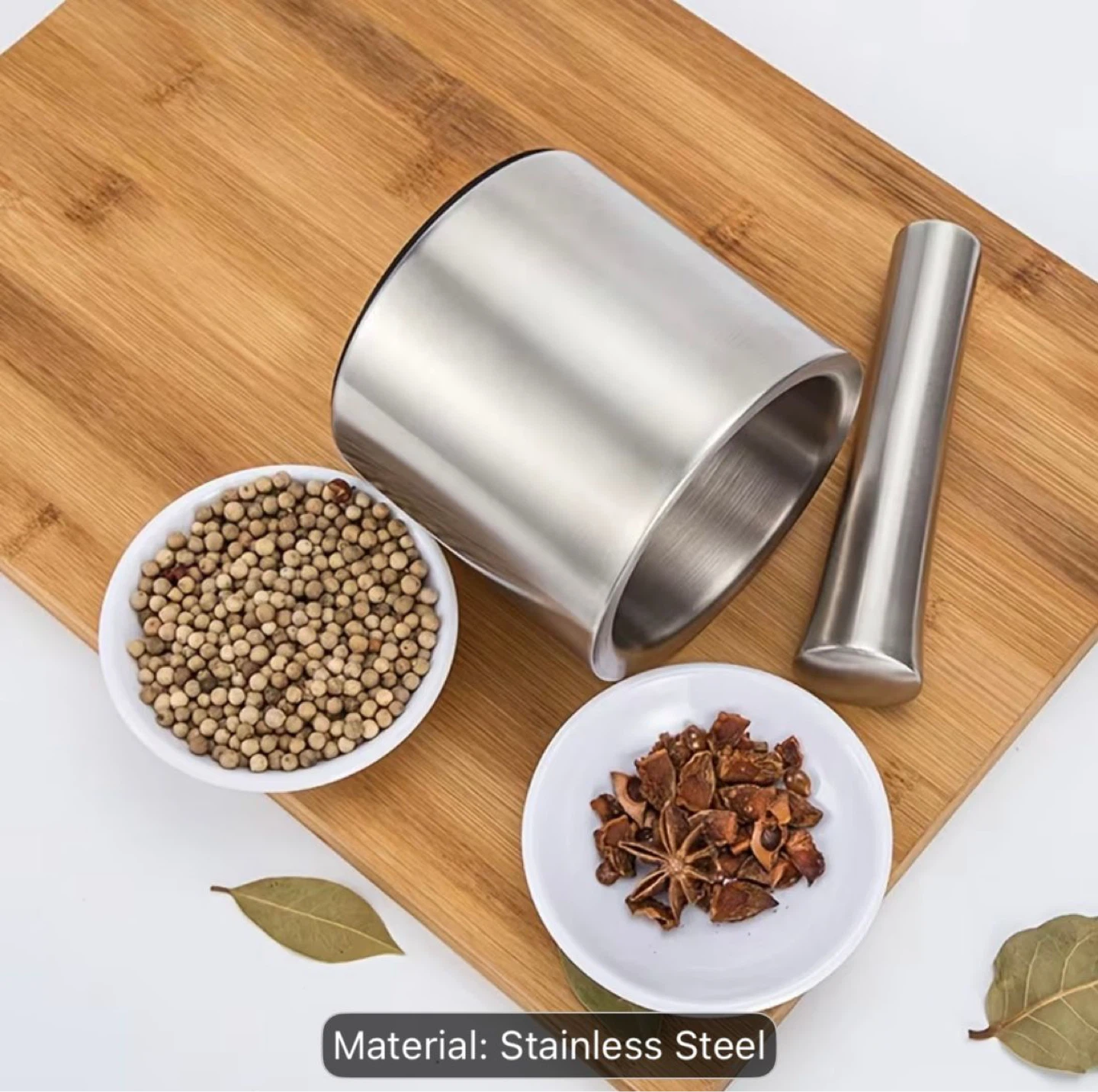Stainless Steel Mortar and Pestle Set - photo 3