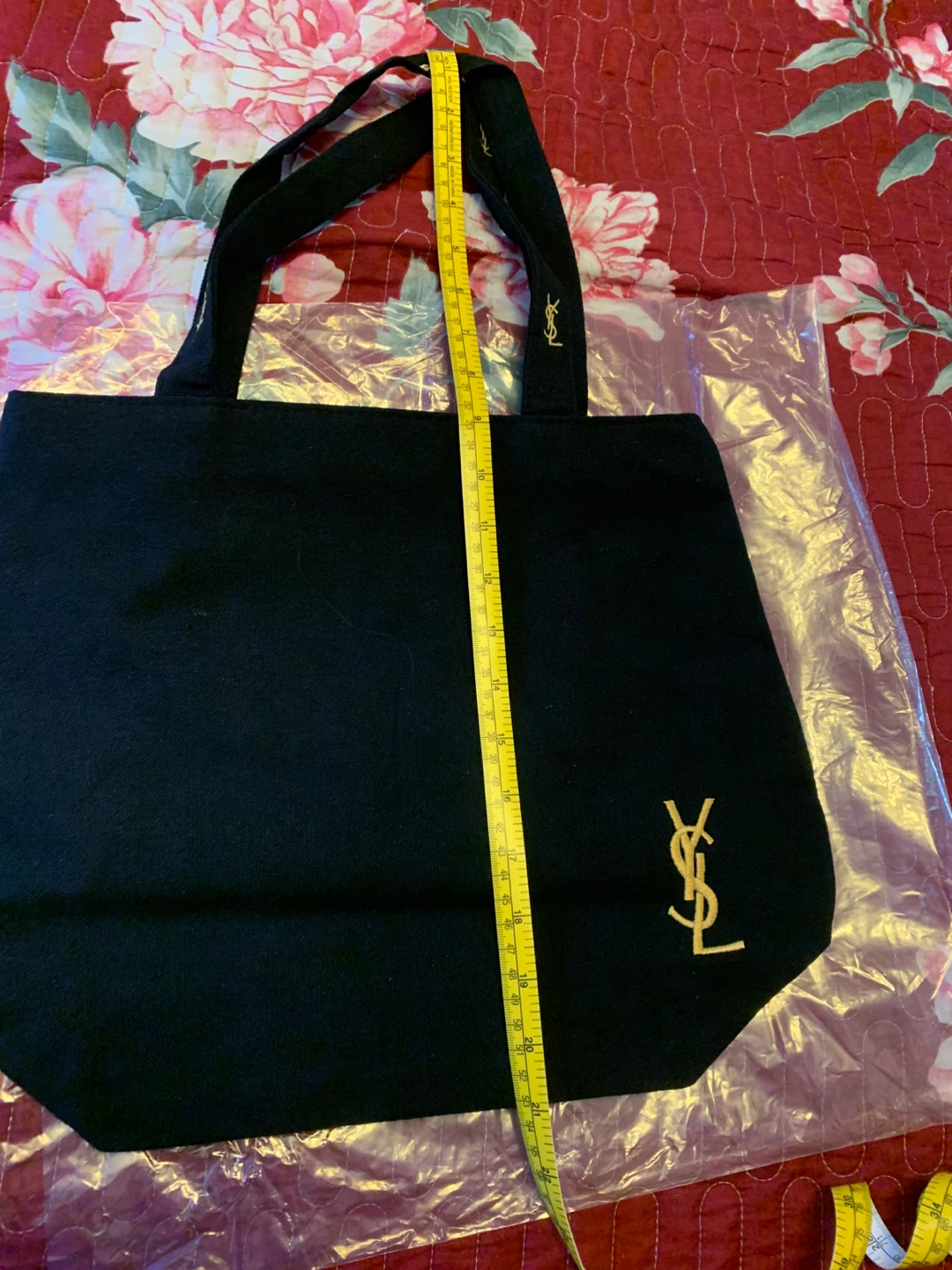 Yves Saint Laurent Black Canvas Tote Bag - photo 5