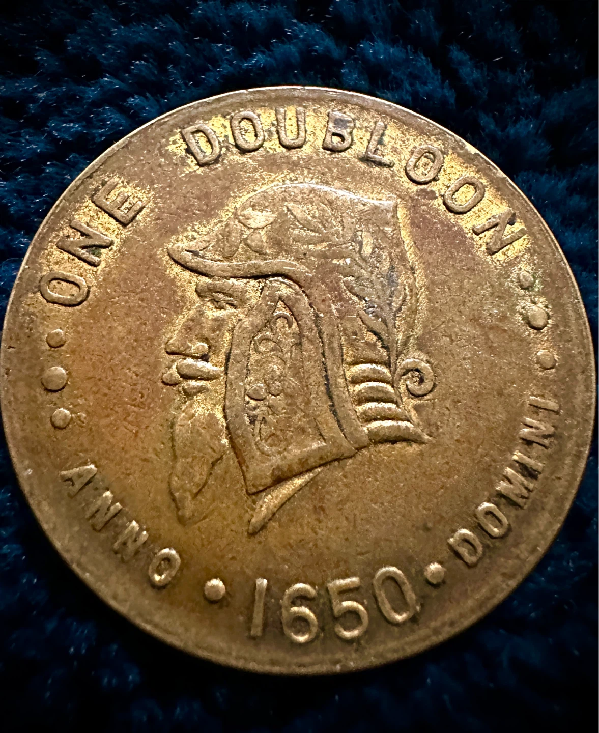Pirate Gold One Doubloon Coin 1650 Replica - photo 2