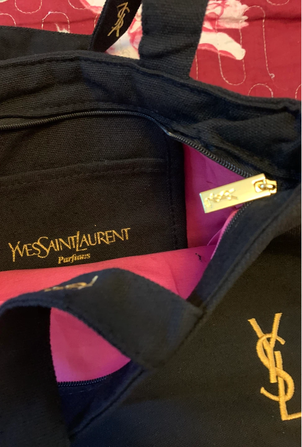 Yves Saint Laurent Black Canvas Tote Bag - photo 3