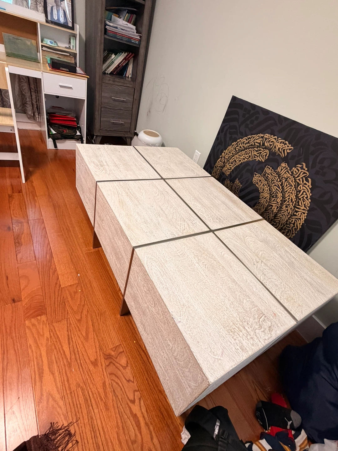 Modern Wood Grain Coffee Table - photo 4