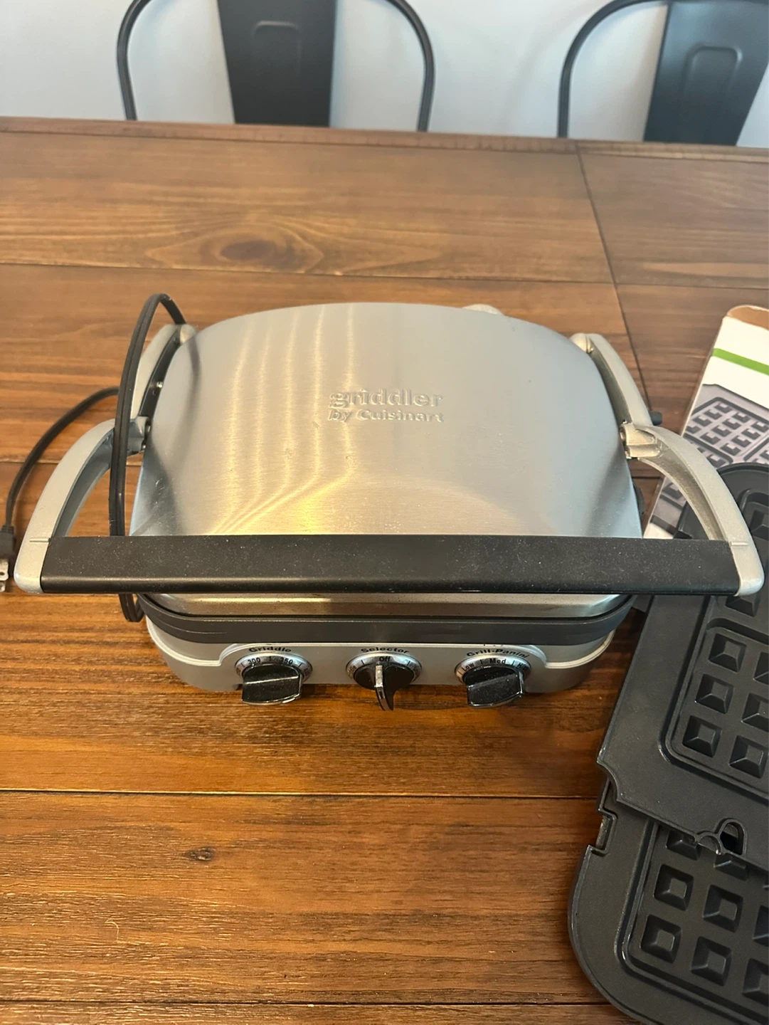 Cuisinart Griddler 5-in-1 Grill Panini Press Waffle Maker - photo 4