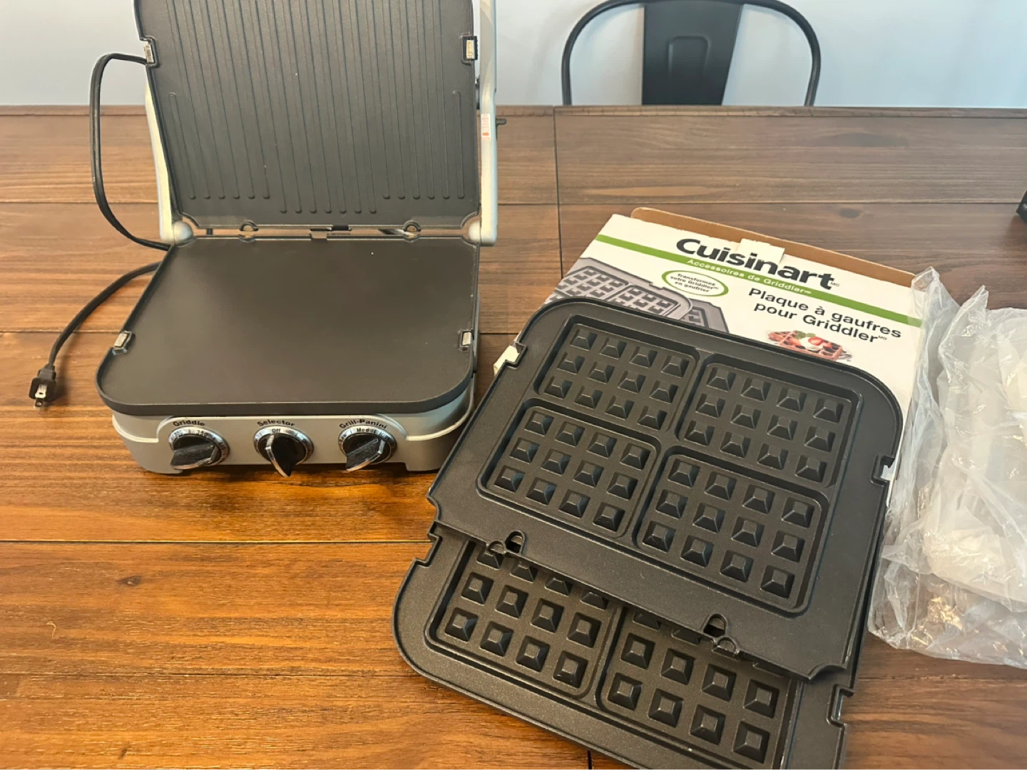 Cuisinart Griddler 5-in-1 Grill Panini Press Waffle Maker