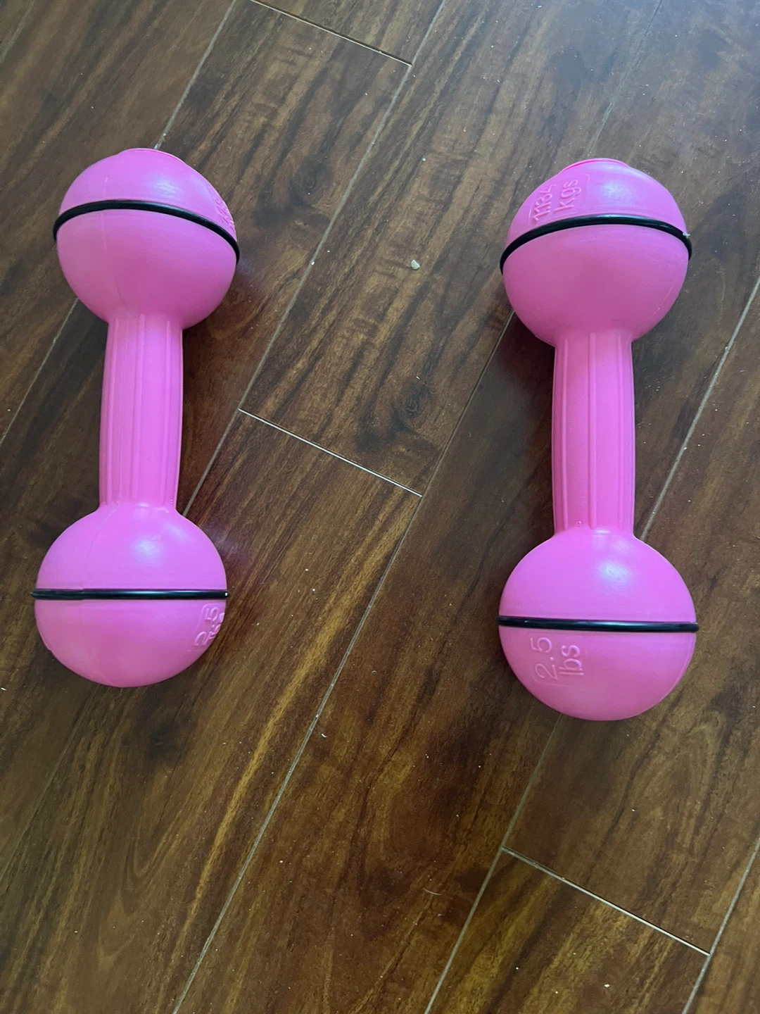 Pink Dumbbells - 2.5 lbs each
