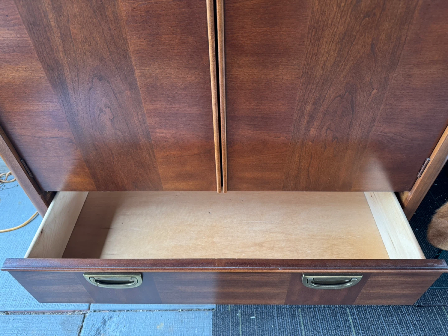 Vintage Wooden Armoire with Drawers by Deilcraft - photo 4