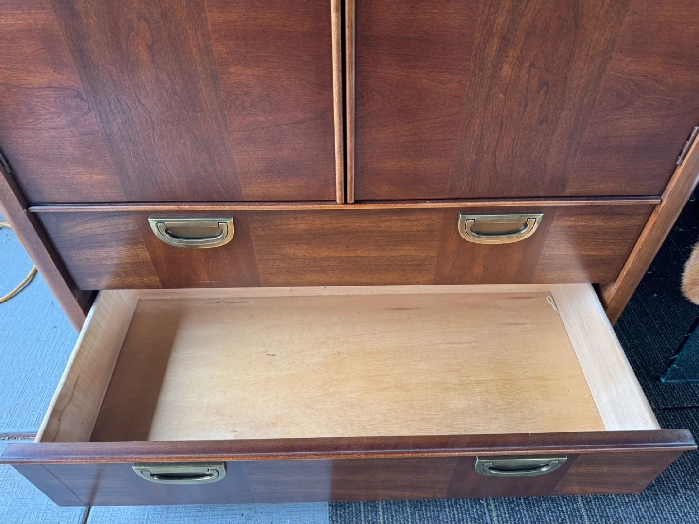 Vintage Wooden Armoire with Drawers by Deilcraft - photo 5