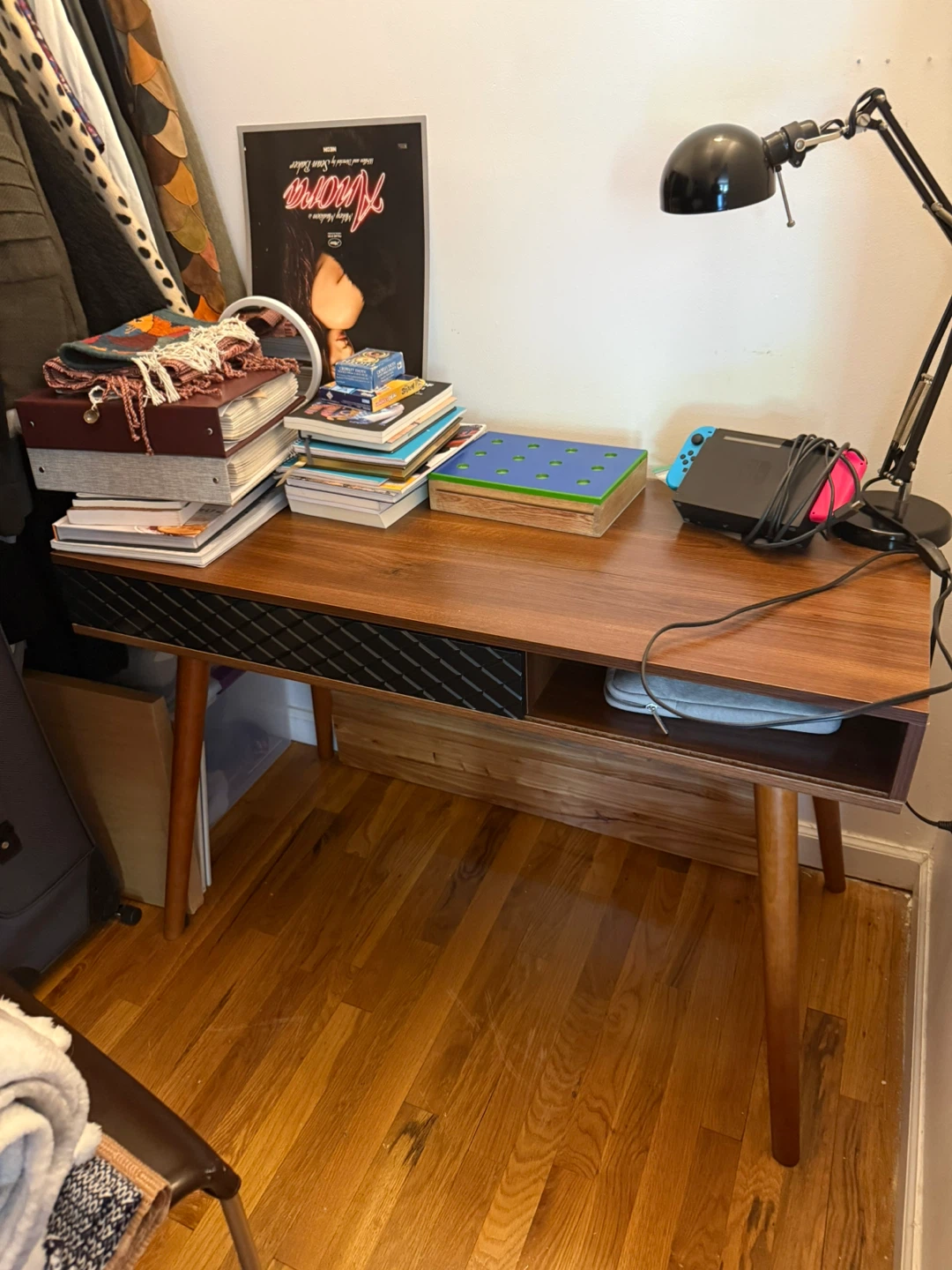 Wooden Desk mid century modern style