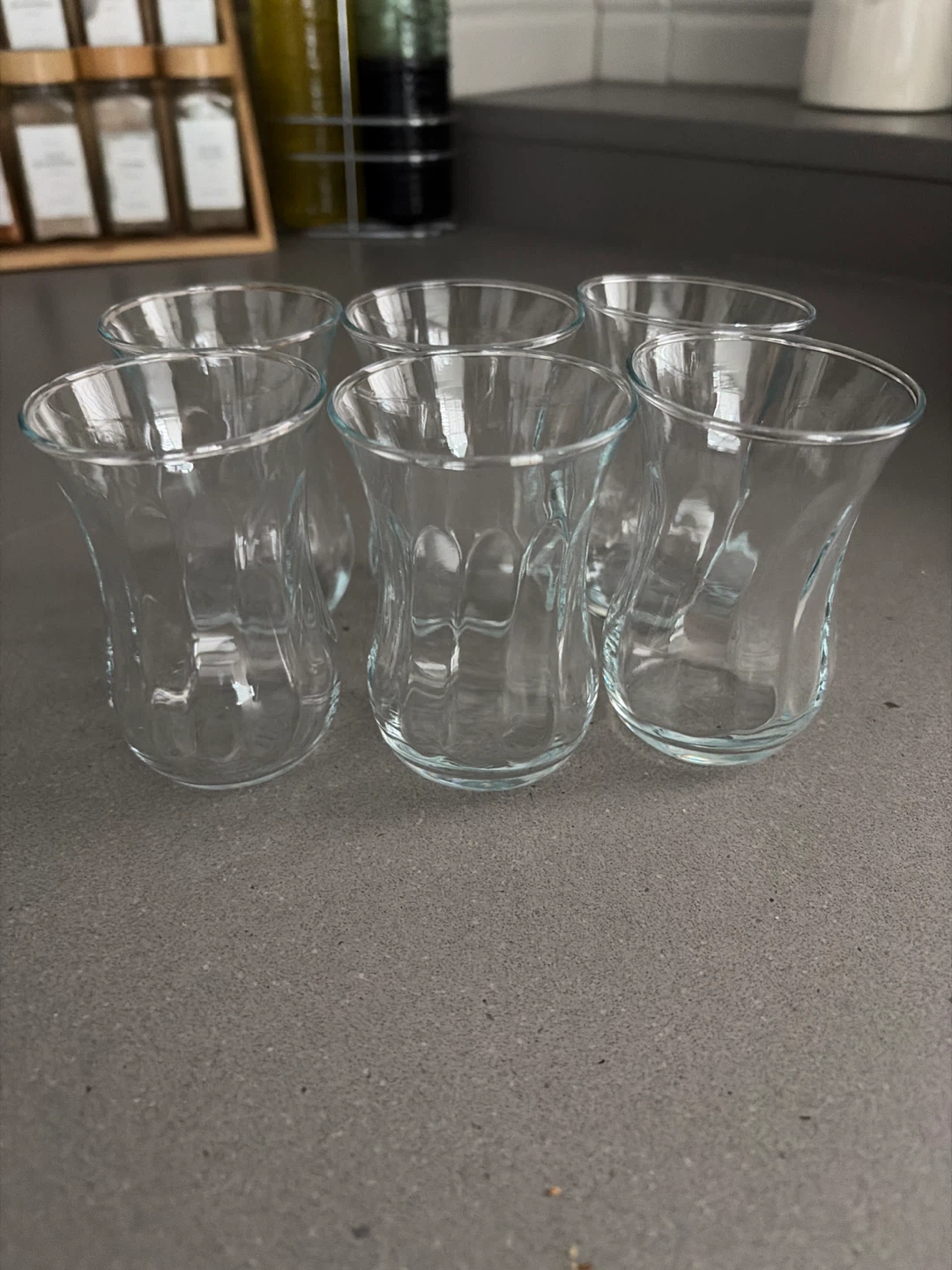 Set of 6 Turkish Tea Glasses