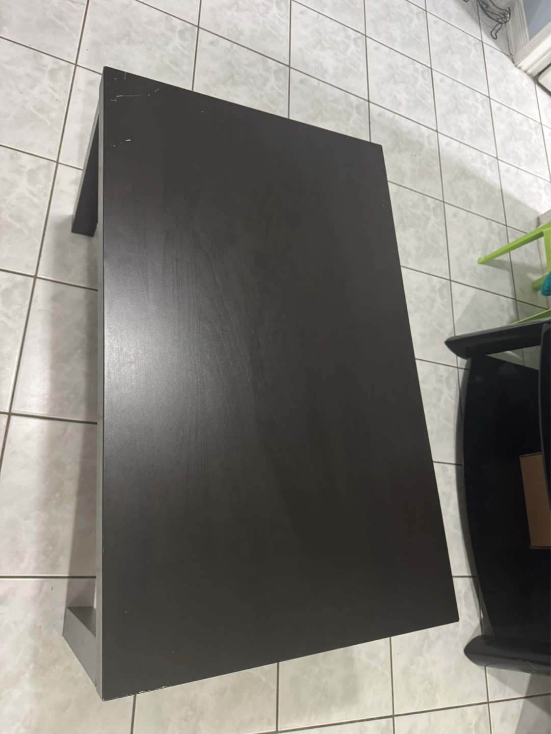 Dark Brown Coffee Table with Shelf - photo 2