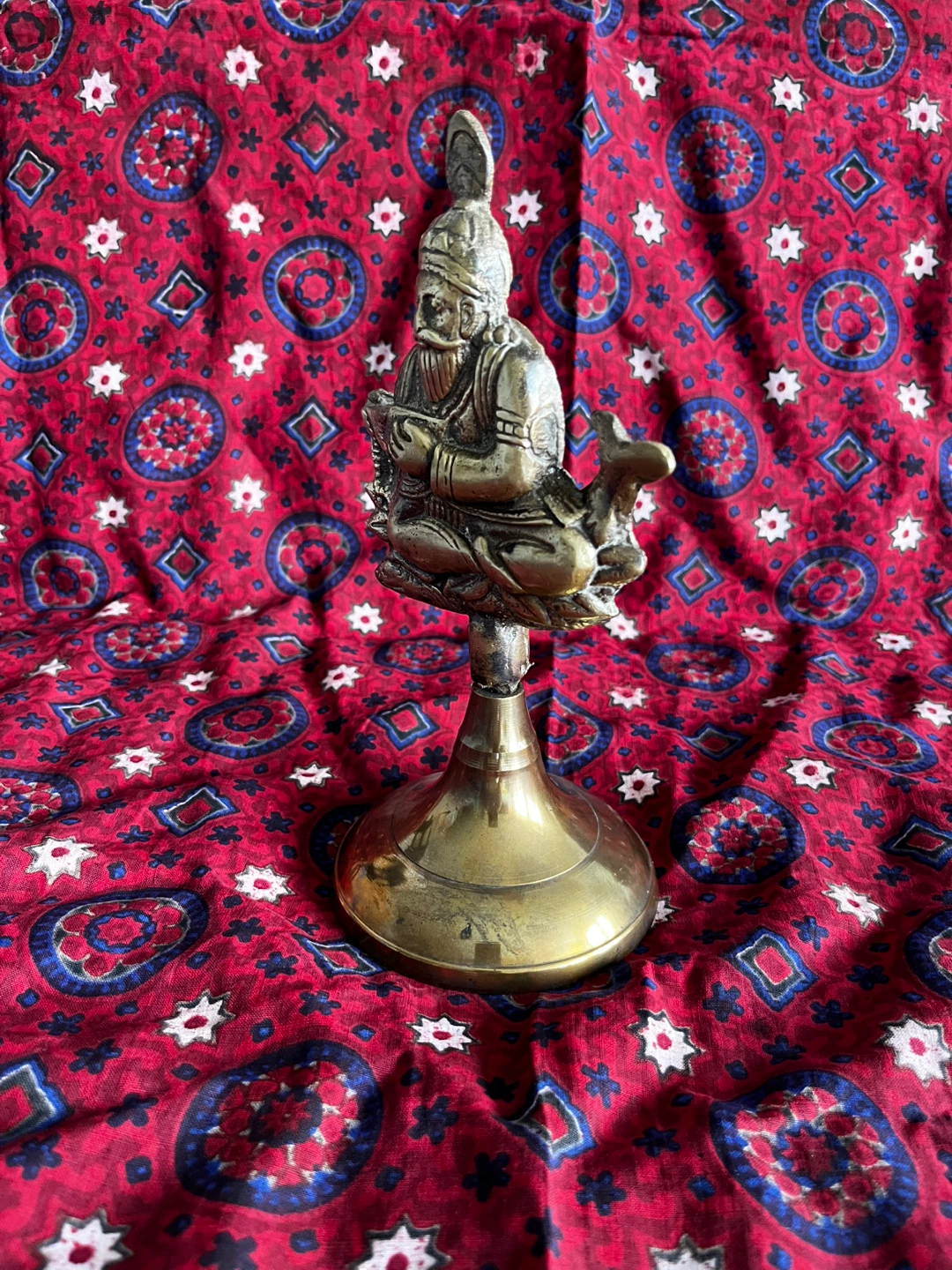 Antique  Sindhi Jhulel lal  with Sindhi Ajrak details below - photo 2