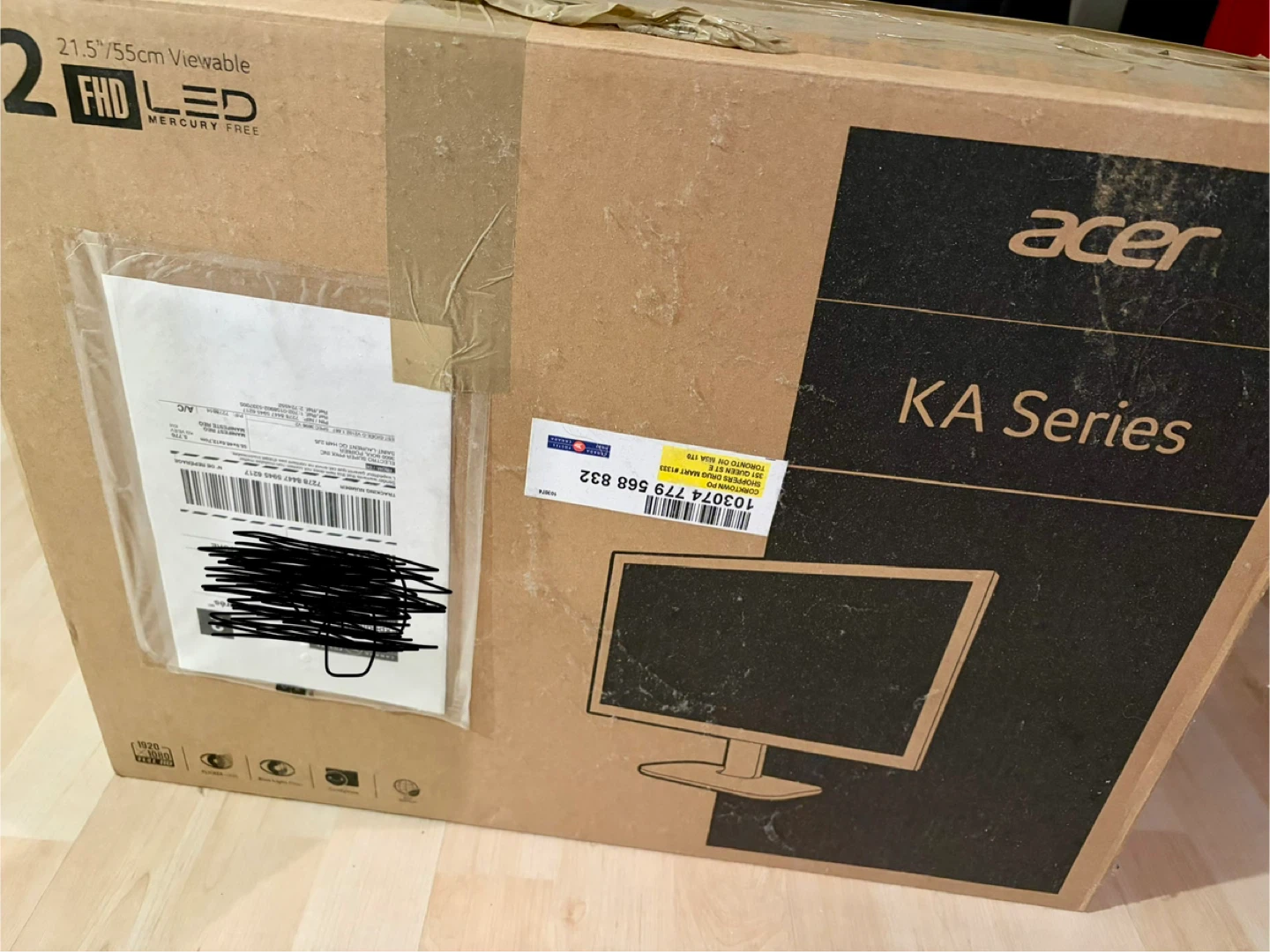 2x Acer KA Series 21.5" FHD LED Monitors