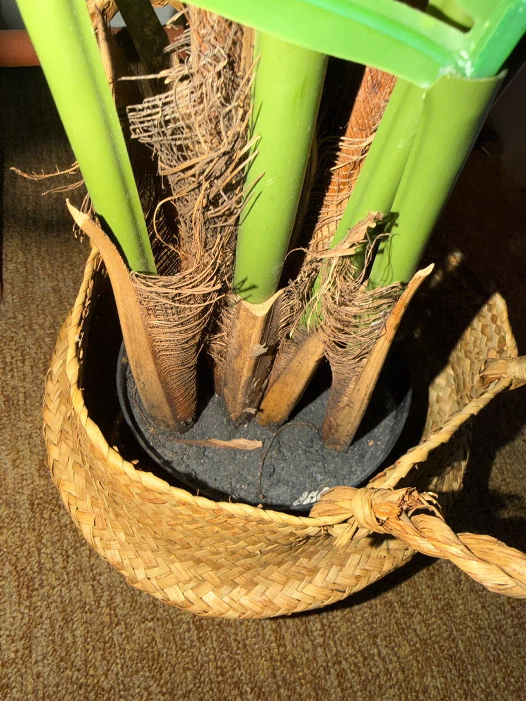 Artificial Areca Palm Plant in Woven Basket - photo 2