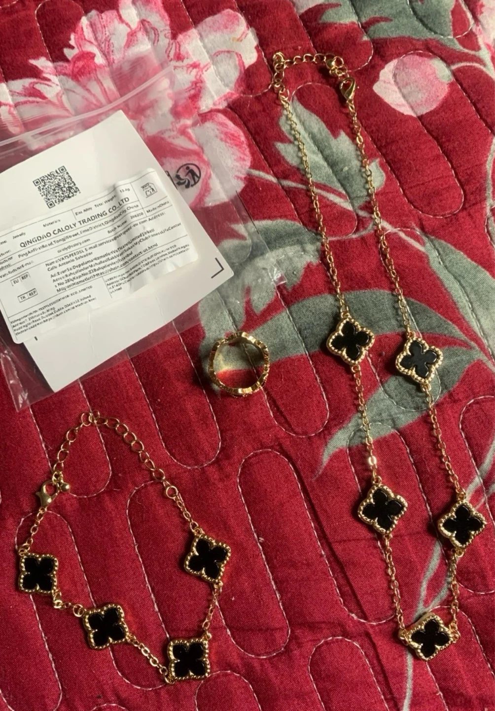 Four leaf clover, Fashionable Jewelry Set - photo 3