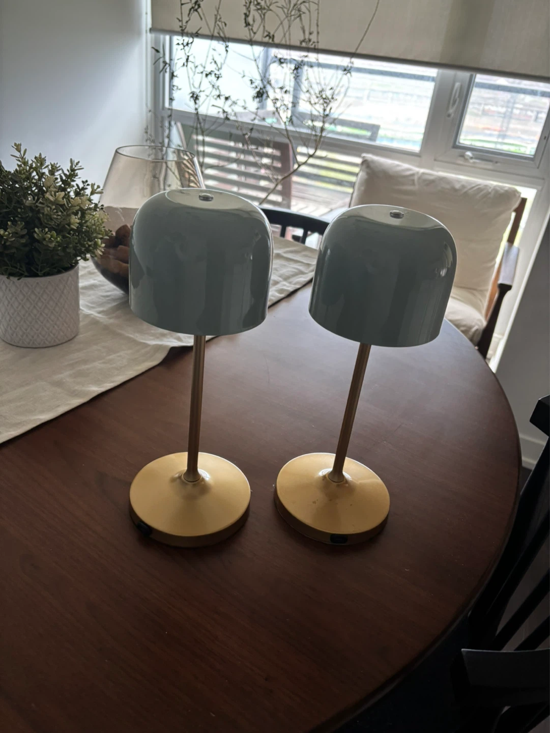 Pair of Cordless Dome Table Lamps - photo 2