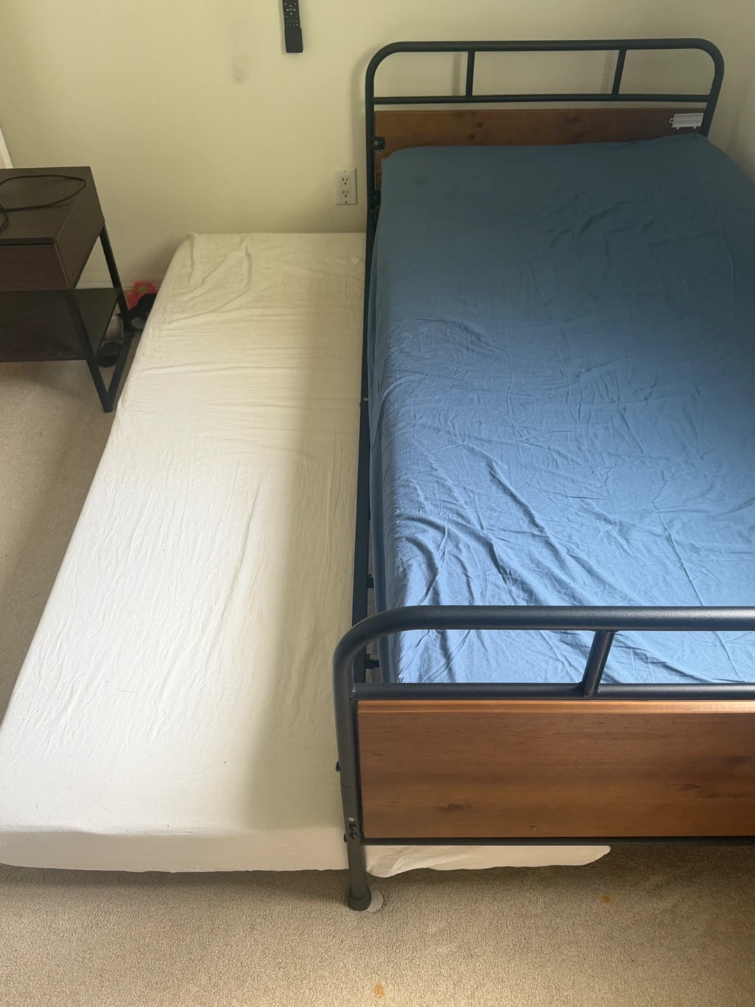 Twin Bed Frame with Wood Headboard - photo 4
