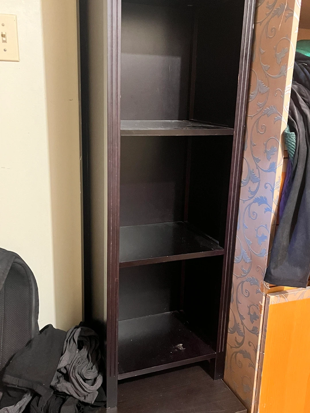 Tall Dark Brown 5-Shelf Bookcase - photo 4