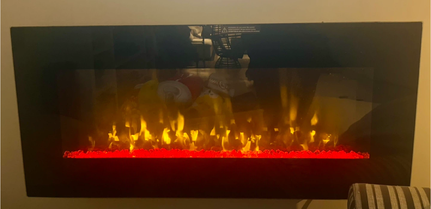 StyleWell SW 42 in Wall Mount Fireplace
