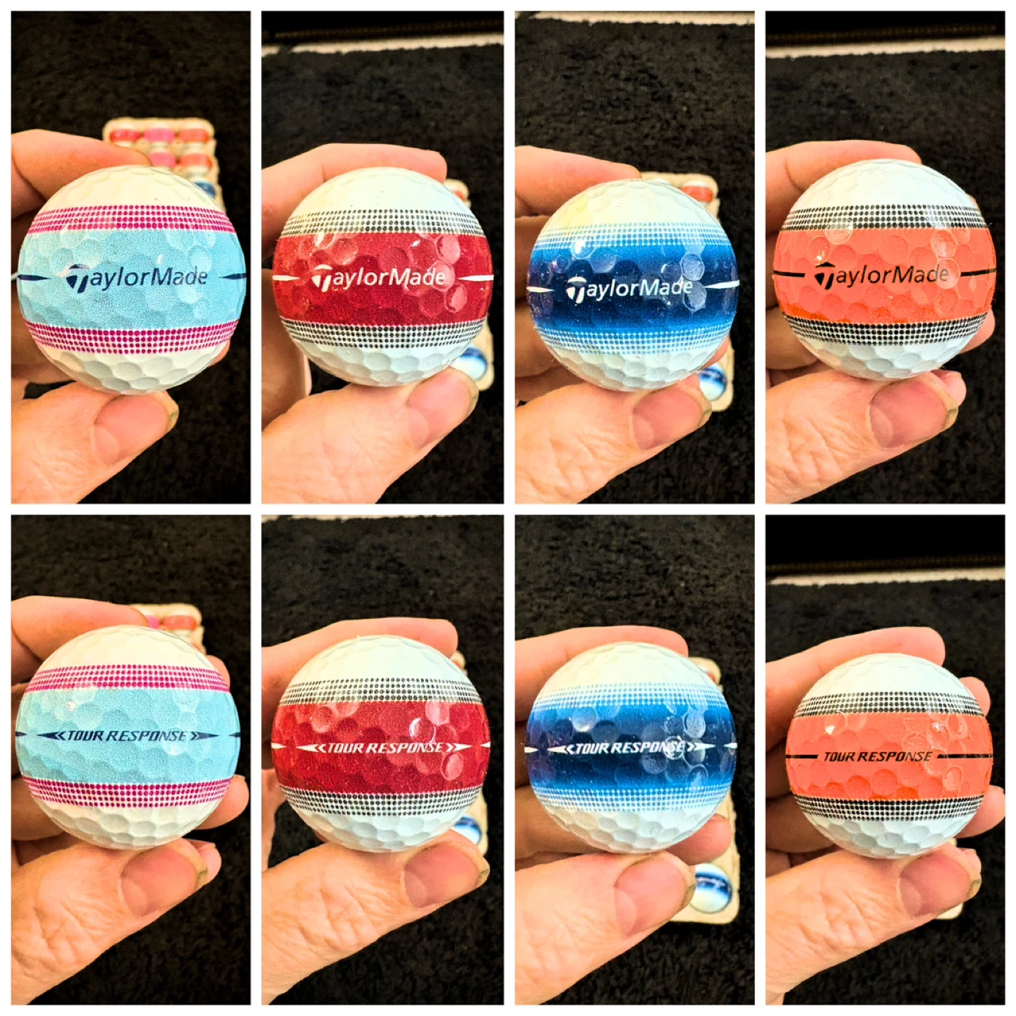 18 Taylormade Tour Response Stripe Golf Balls - photo 3