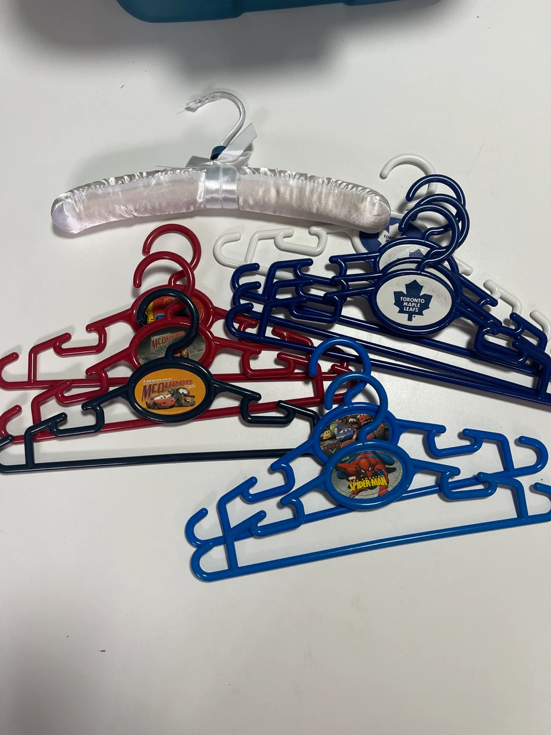 FREE!   10 Kids' Hangers with Cars & Spiderman Designs - photo 2