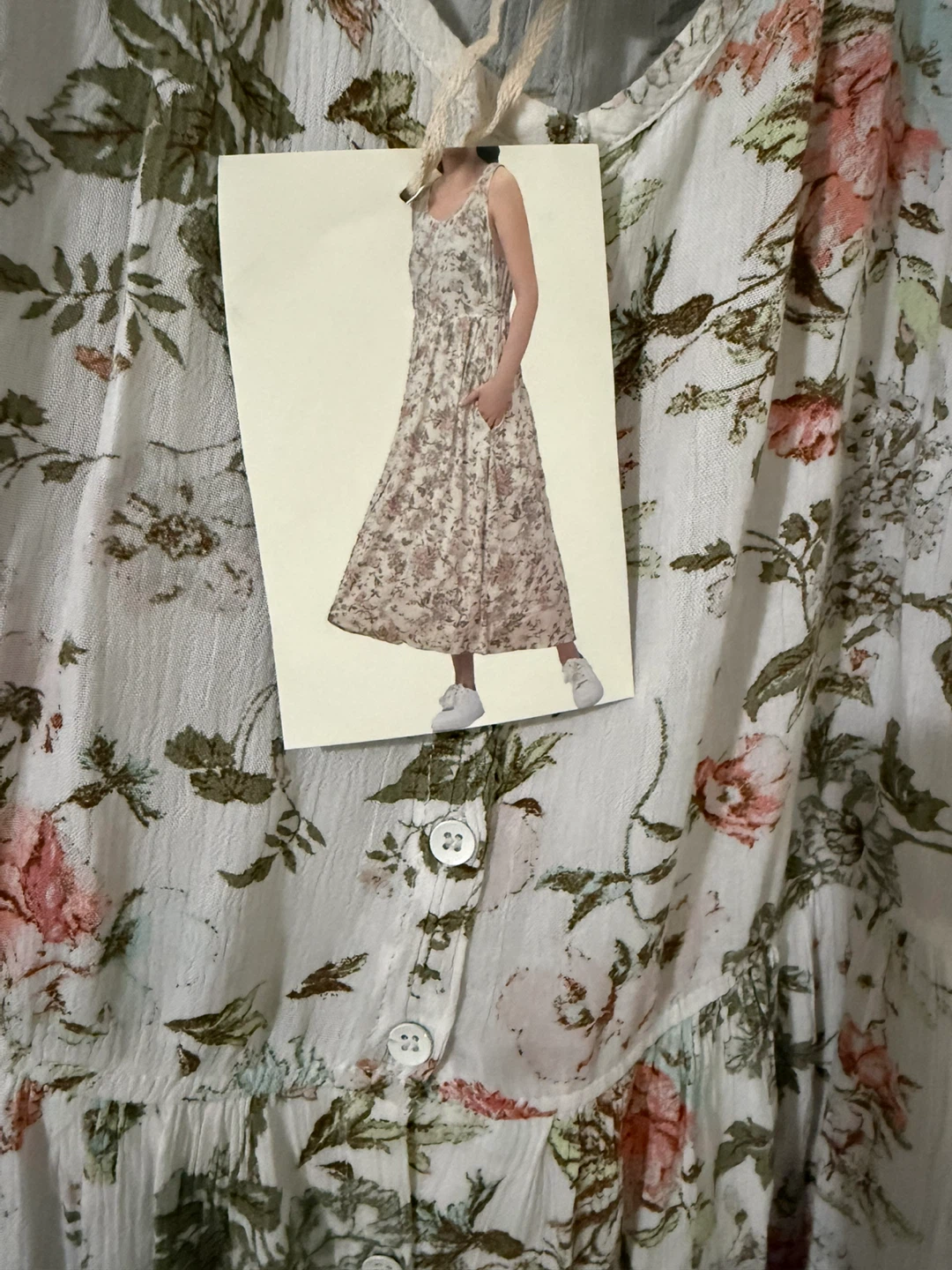 White Floral Maxi Dress - photo 3