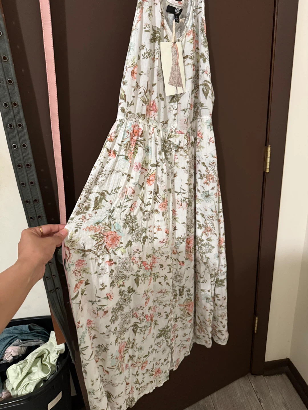 White Floral Maxi Dress - photo 2