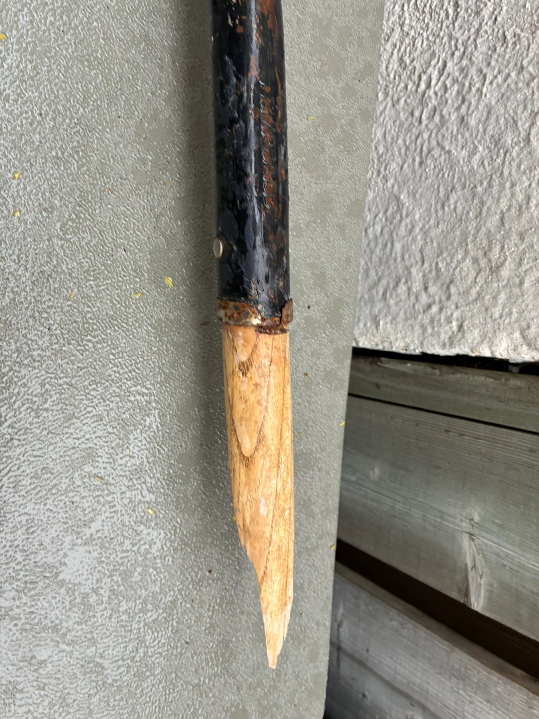 $1 real price metal garden shovel tempered steel broken shaft - photo 4