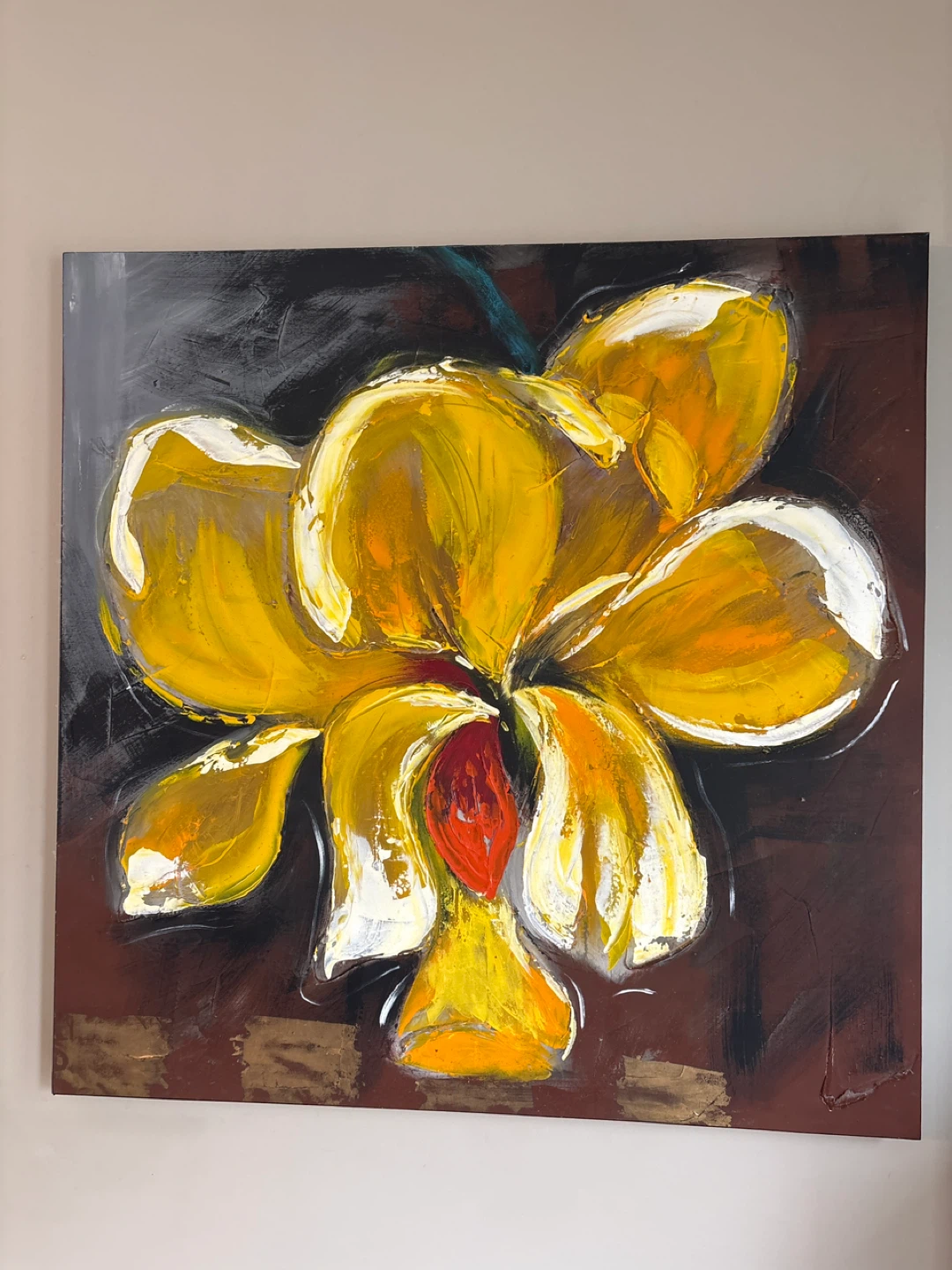 Yellow Floral Painting