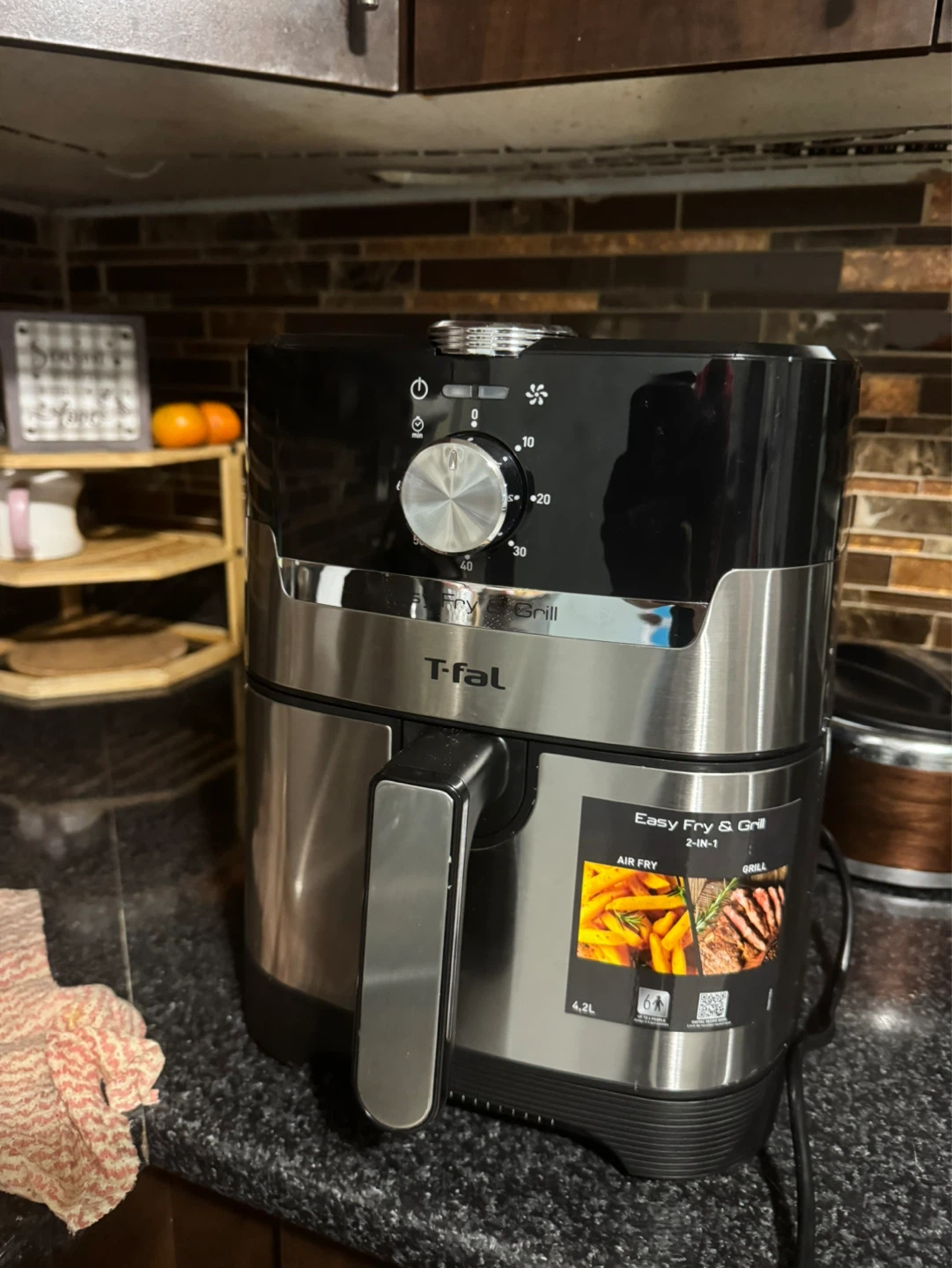 T-fal Easy Fry & Grill Classic+ 2-in-1 Air Fryer - photo 2