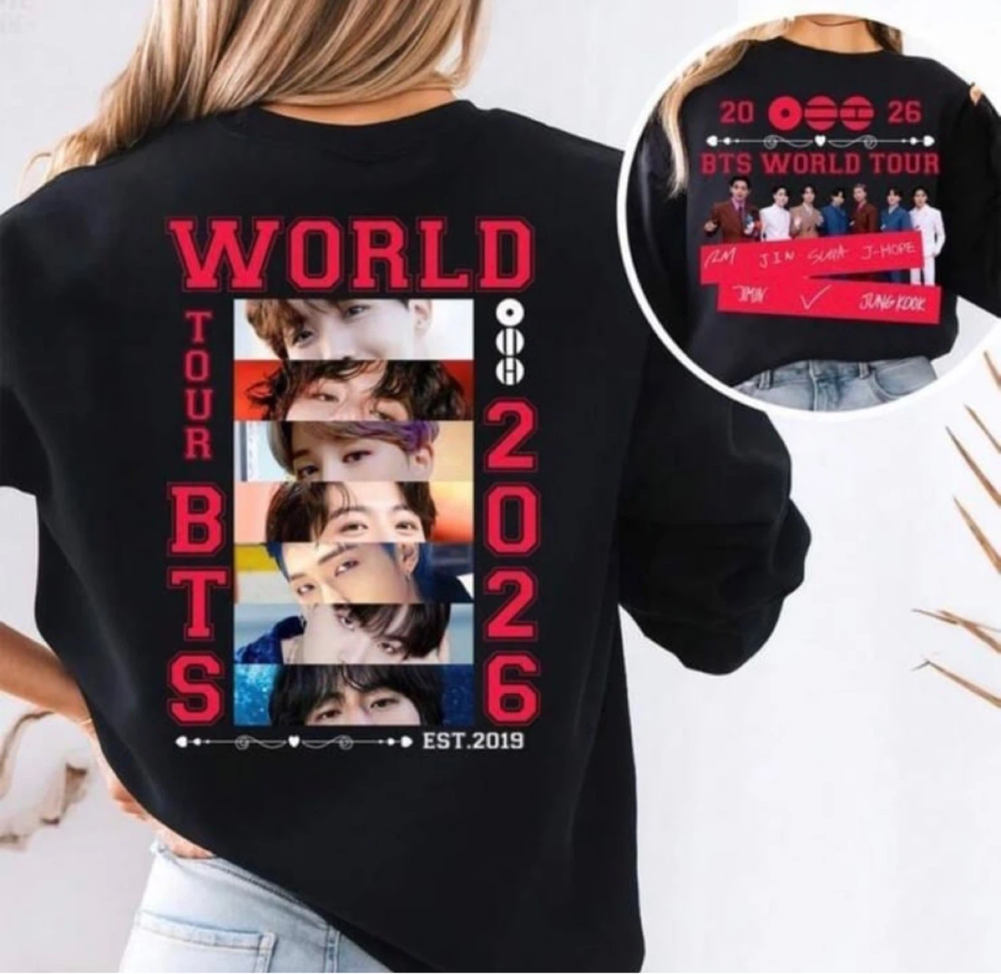 BTS Arirang 2026 two sided tshirt  - world tour ARMY is back