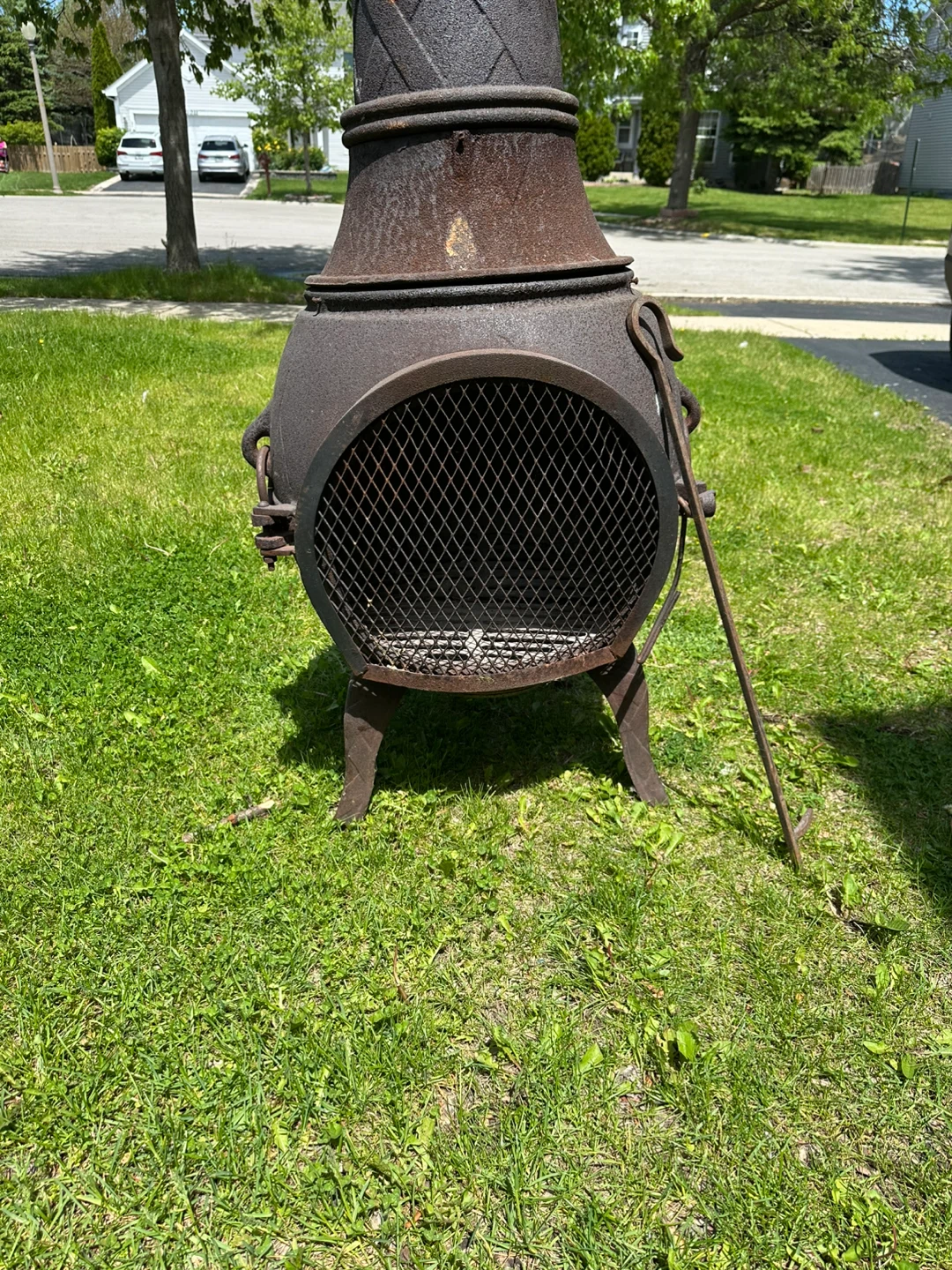 Outdoor Chiminea Fire Pit