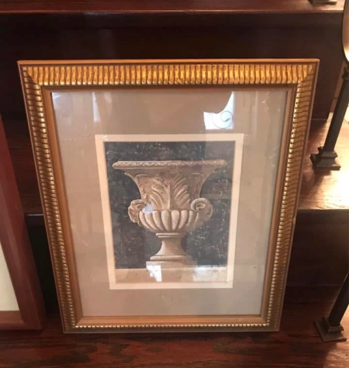 Framed Urn Print Art