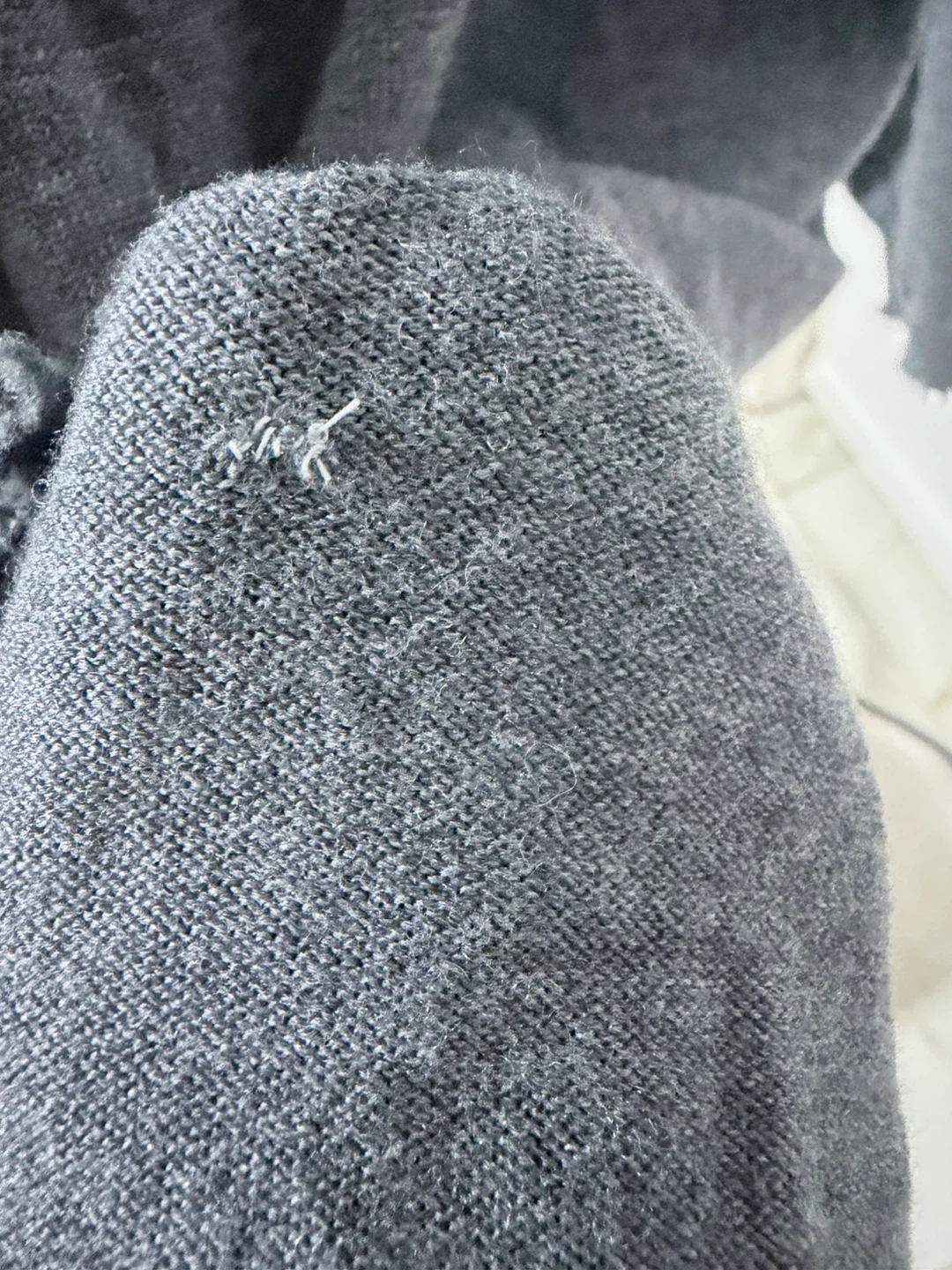 The Kooples Sport Grey Distressed Knit Sweater Size 3 - photo 5