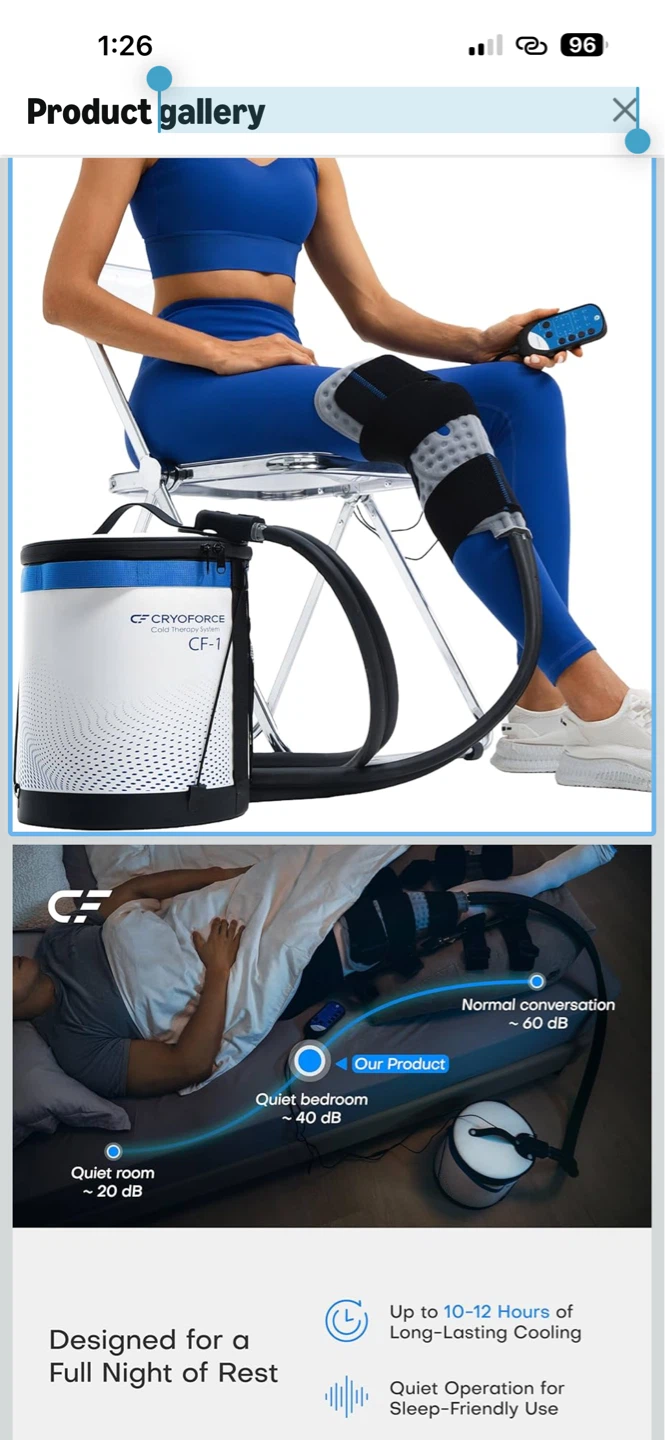 CF CryoFORCE CF-1 Cold Therapy System
