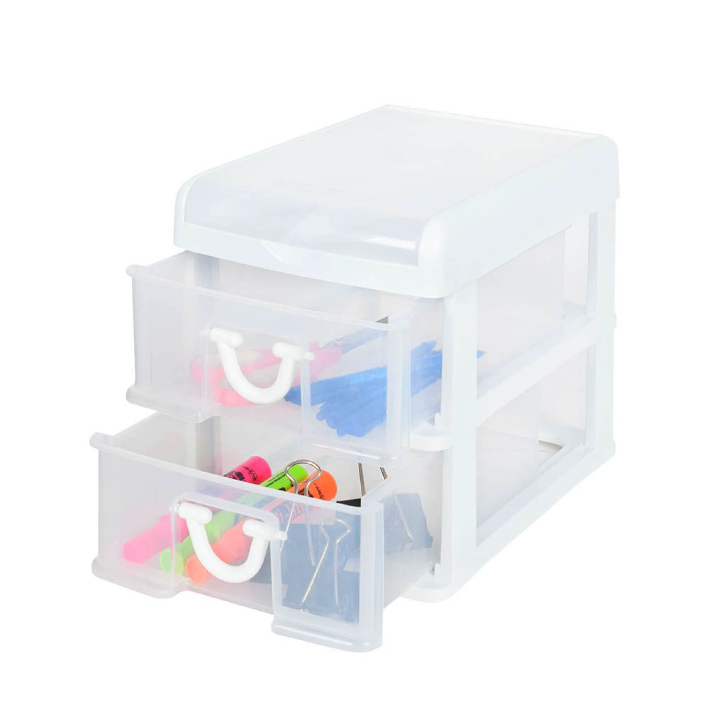 Gracious Living White 2-Drawer Desktop Organizer - photo 3