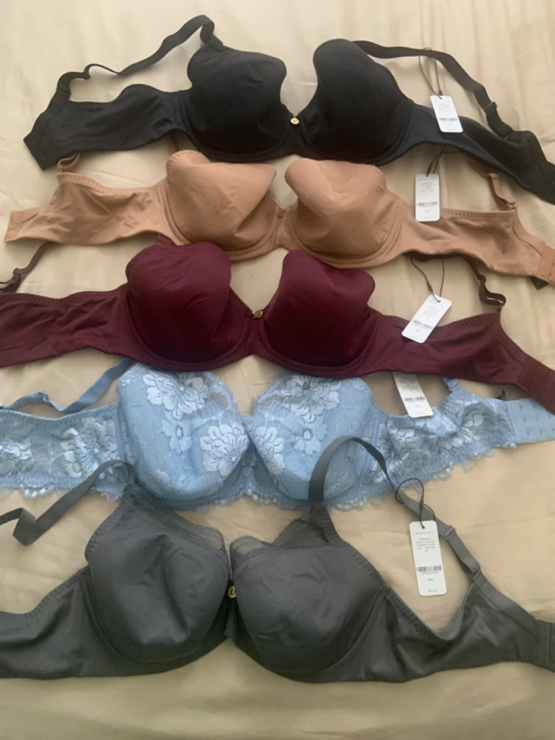 5 UNDERSTANCE Bras Bundle NEW WITH TAGS Size US 36D