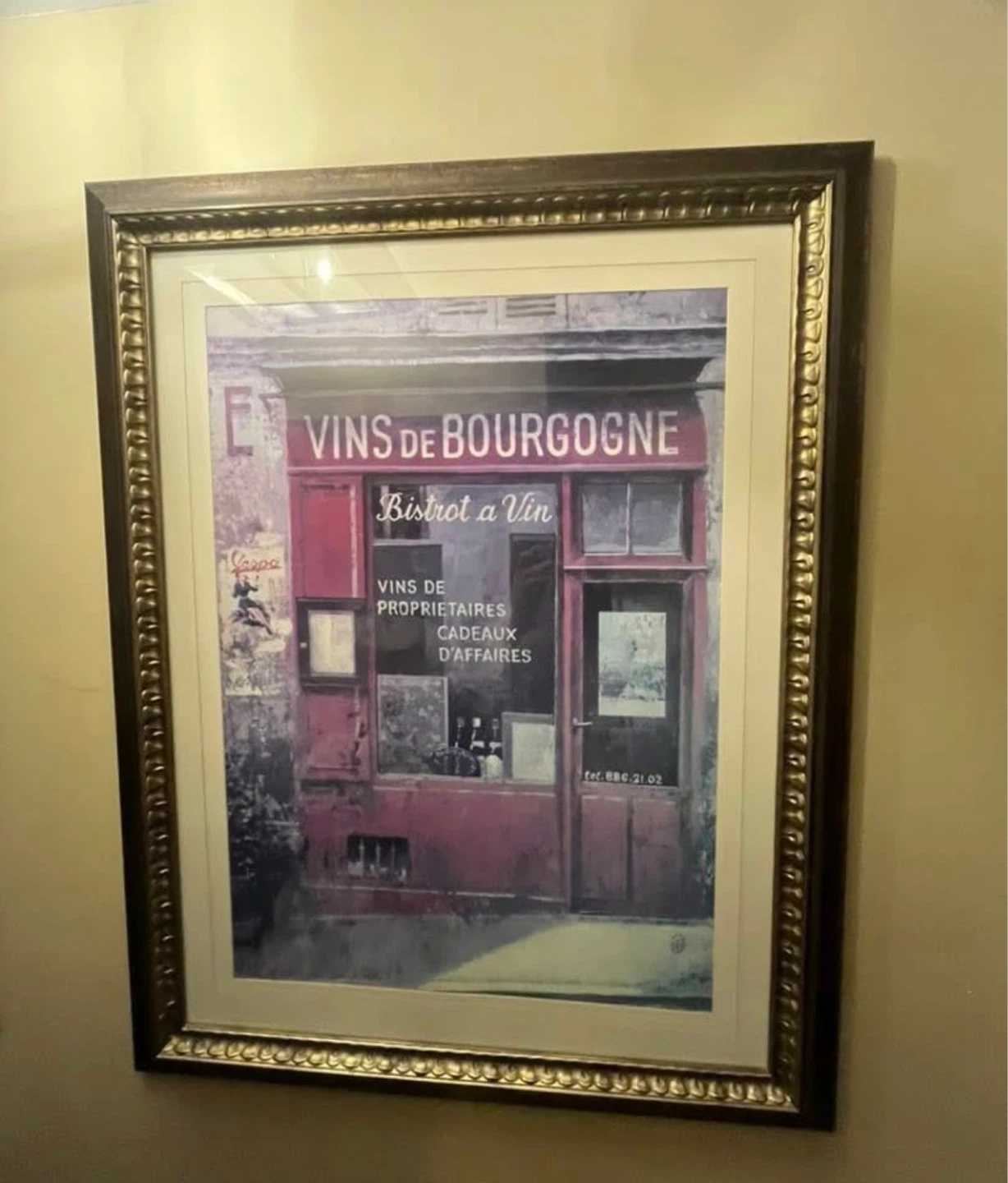 Framed Art Print - Parisian Cafe Scene - photo 3