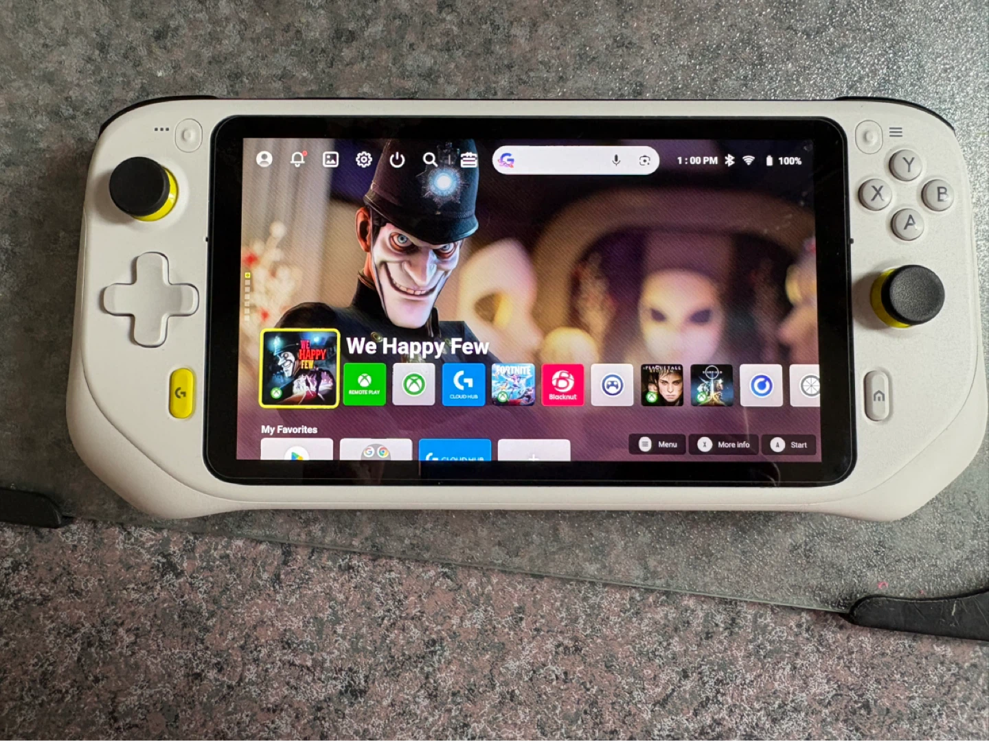 Logitech G Cloud Handheld Gaming Console - White - photo 3