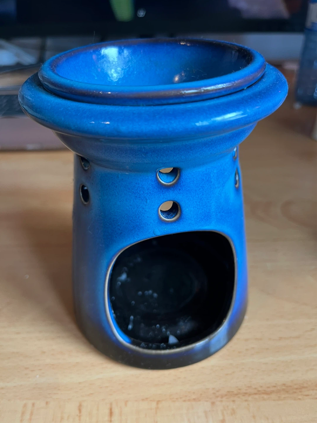 Blue Ceramic Oil Burner