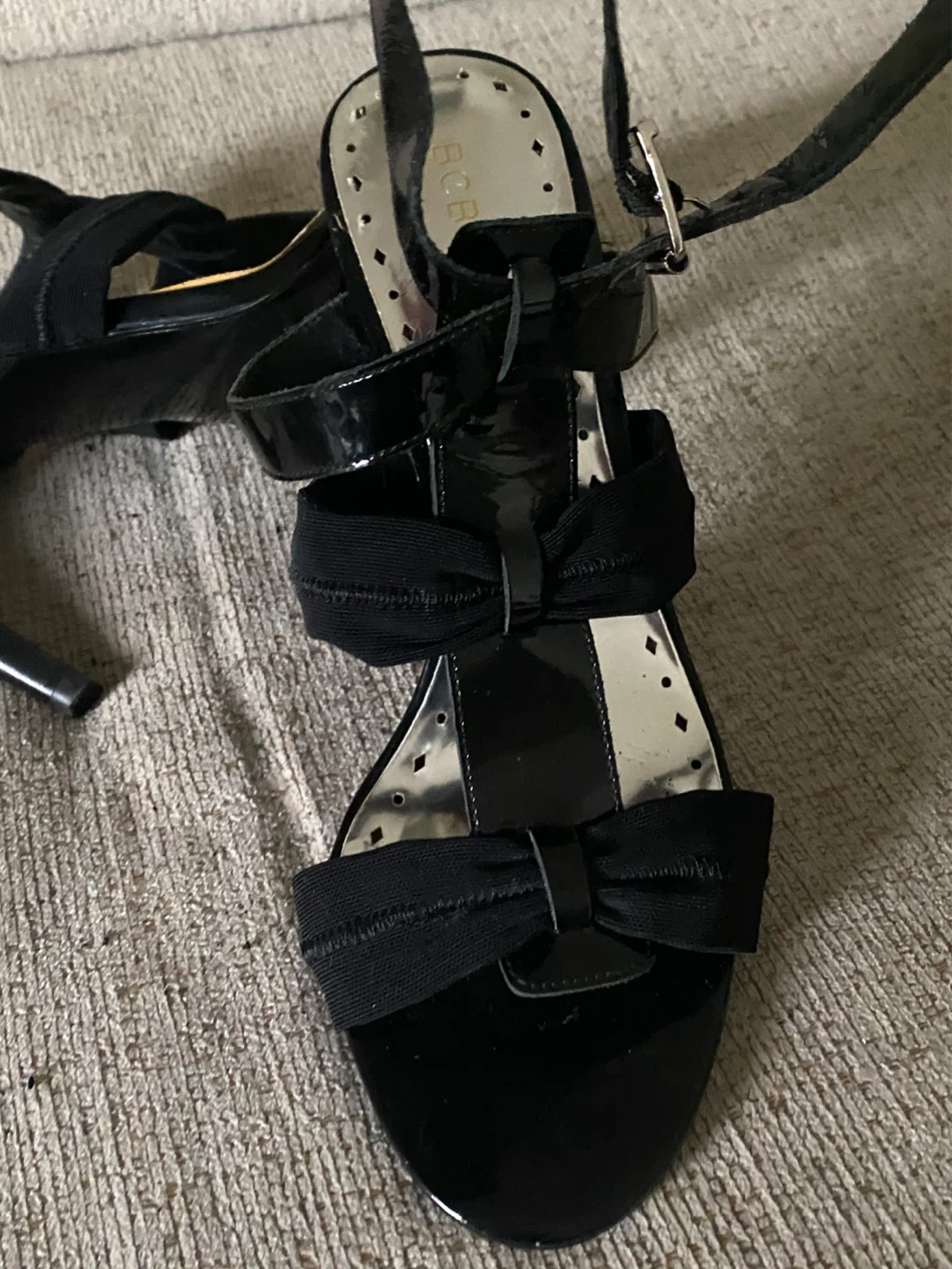 BCBGIRLS Liny Black Heels Shoes, Size 9.5 - photo 2