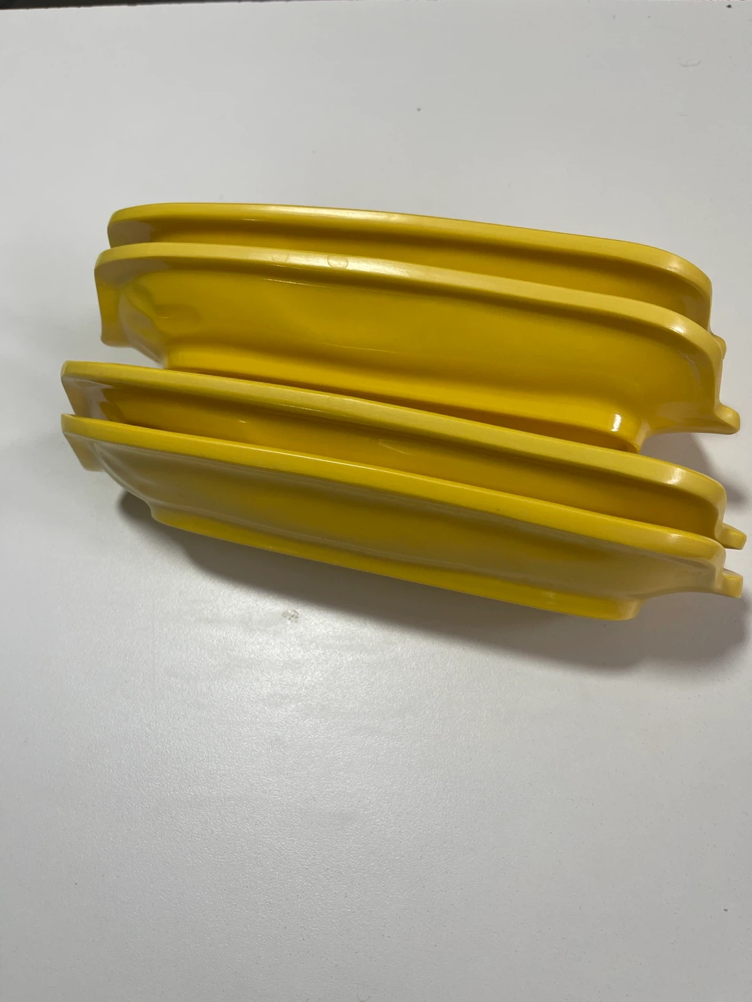 Set of 4 Yellow enamel Corn Cob Shaped Dishes - photo 3