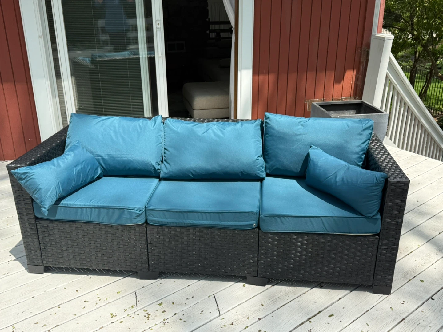 NEW! Outdoor Wicker Sectional Sofa Set - photo 2