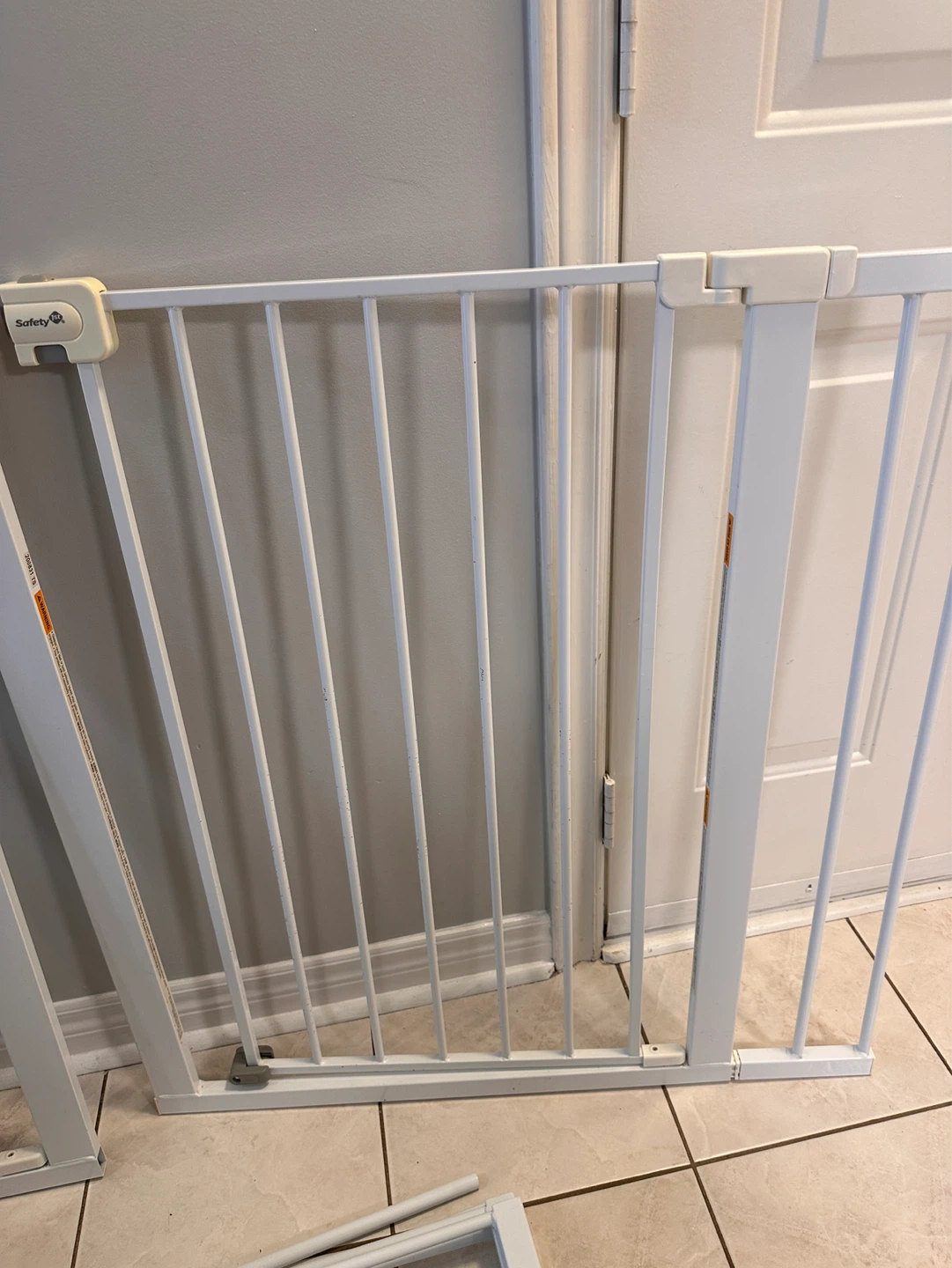 Two Safety 1st White Metal Walk-Thru Baby Gate - photo 5