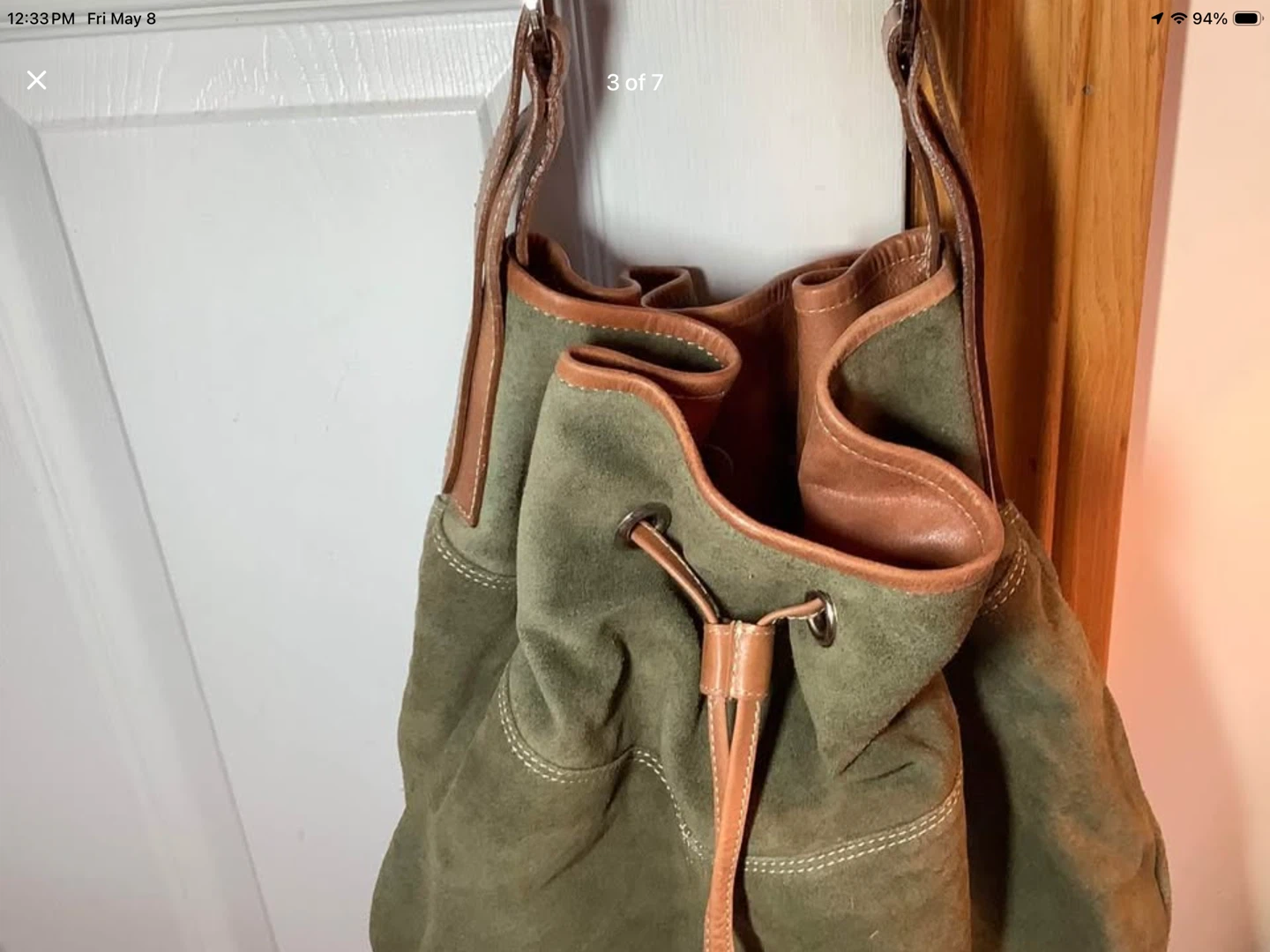 Lg Suede/Leather Nino Bossi Women’s Hand Bag 🐞 - photo 4