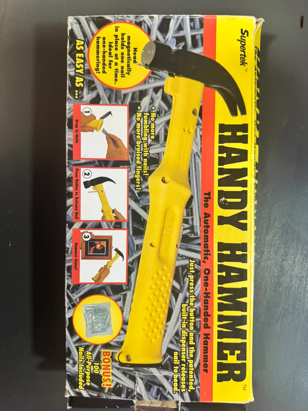 Marteau automatique Supertek Handy Hammer avec 100 clous