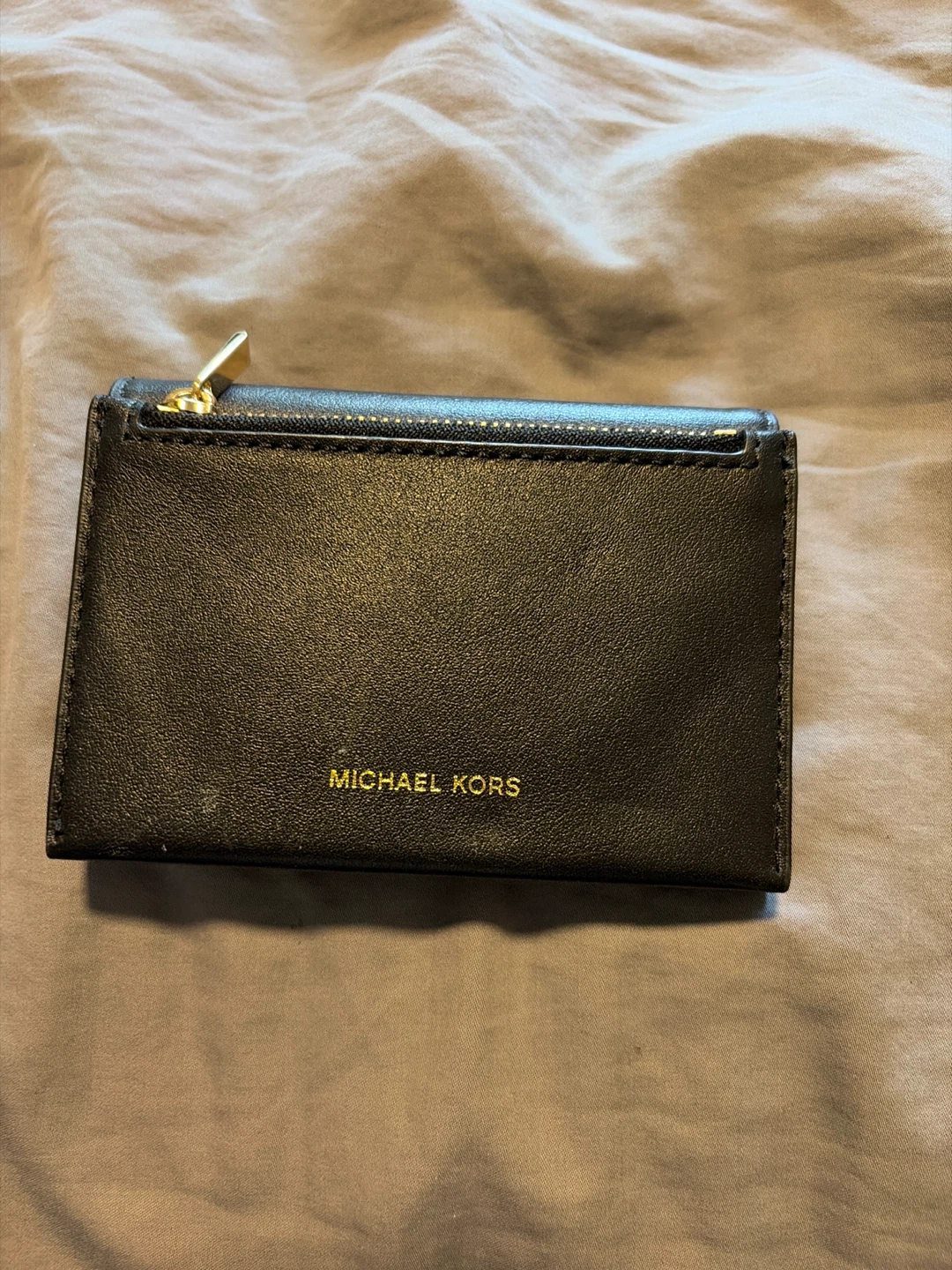 Michael Kors Black Leather Trifold Wallet - photo 2