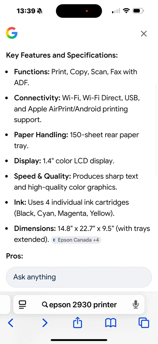 Epson WorkForce WF-2930 All-in-One Printer - photo 5