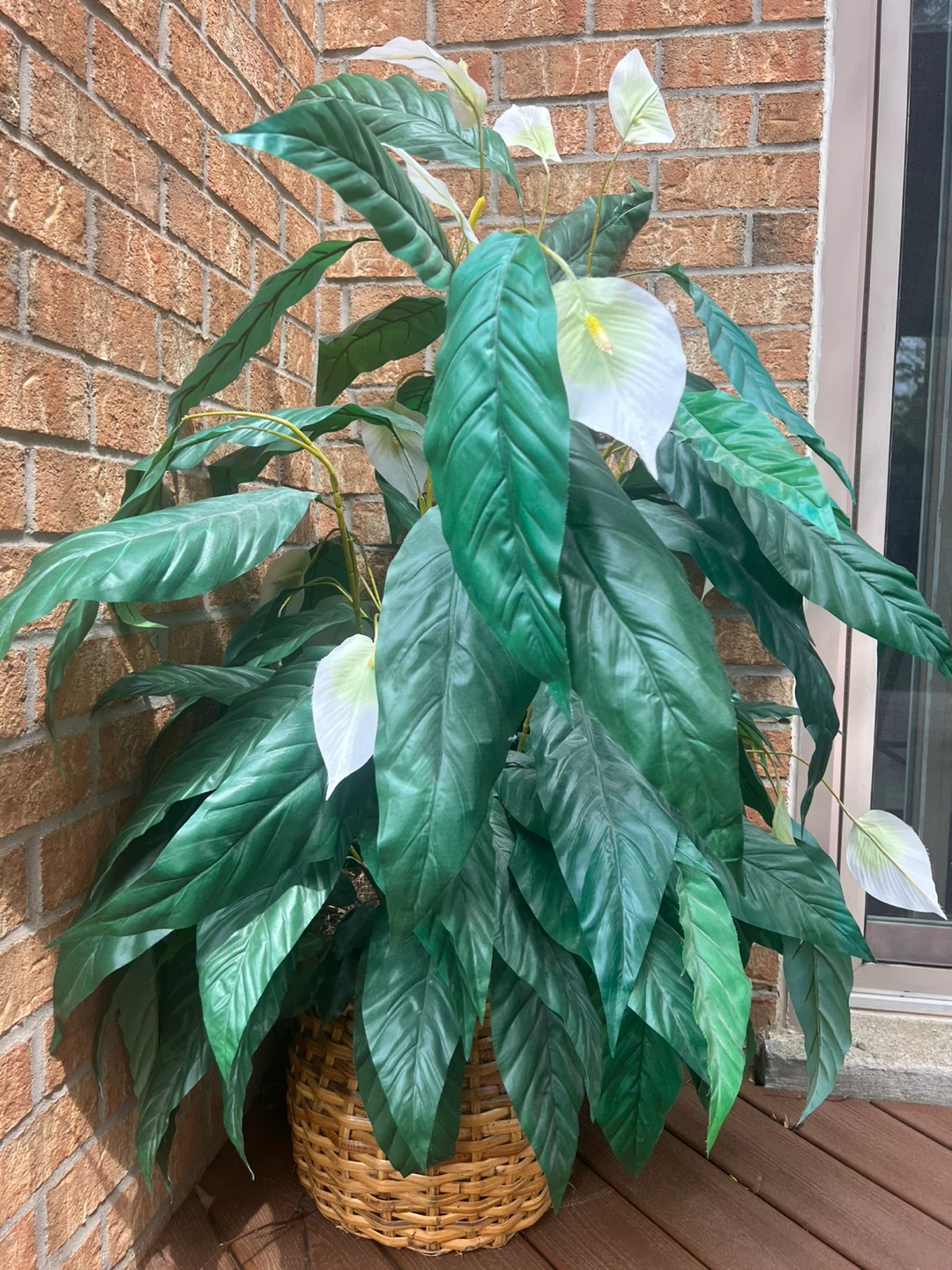 Large Artificial Fiddle Leaf Fig Plant with Basket - photo 2