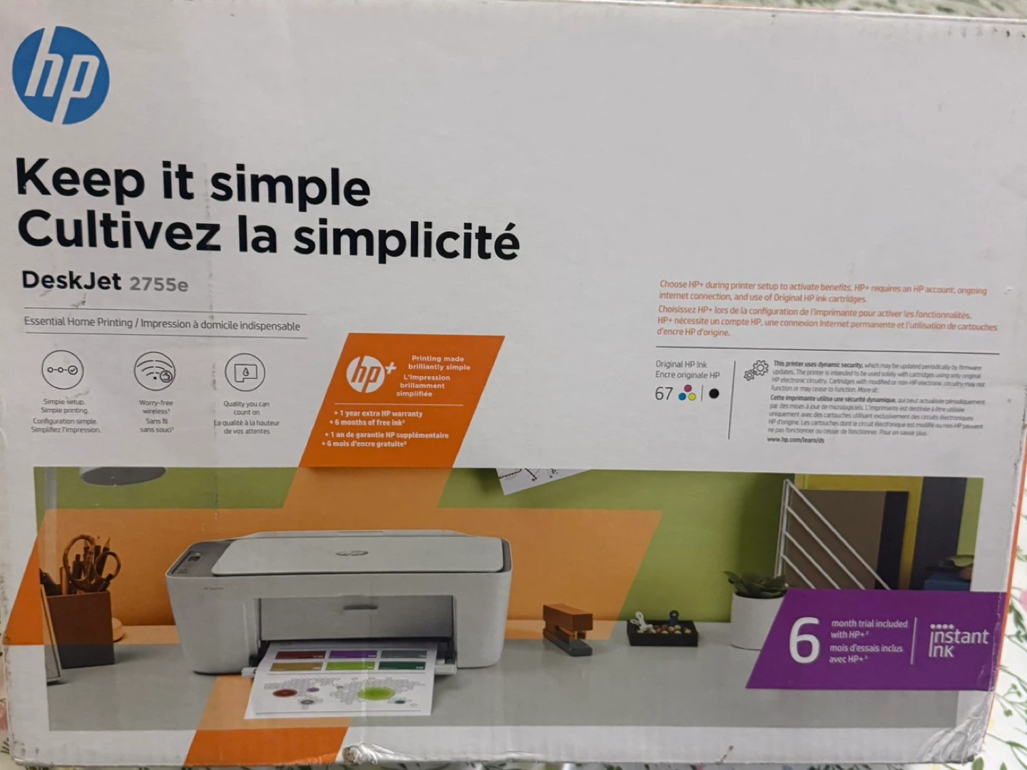 HP DeskJet 2755e All-in-One Printer - photo 2
